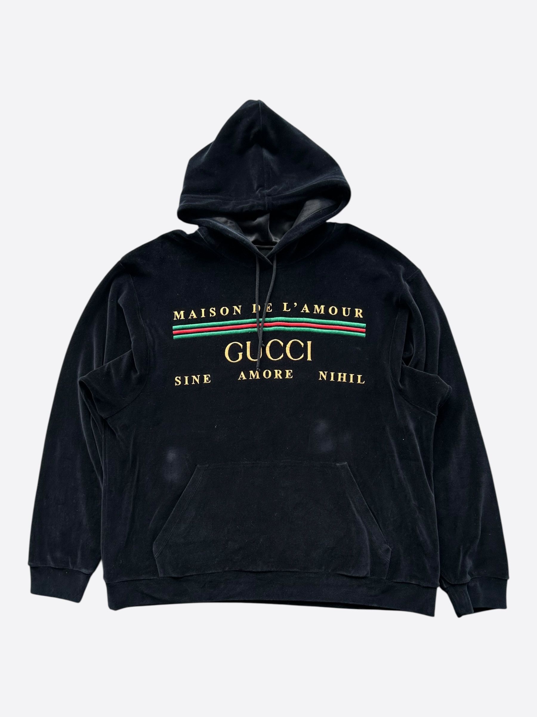 Gucci Gucci Black & Multicolor Chenille Velour Hoodie Size US XXL / EU 58 / 5 - 1 Thumbnail