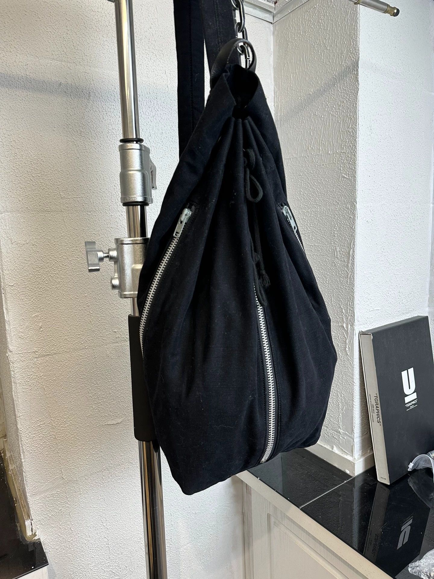 Yohji Yamamoto Yohji Yamamoto Y's Men's 3-Zipper Crossbody Bag Size ONE SIZE - 3 Thumbnail