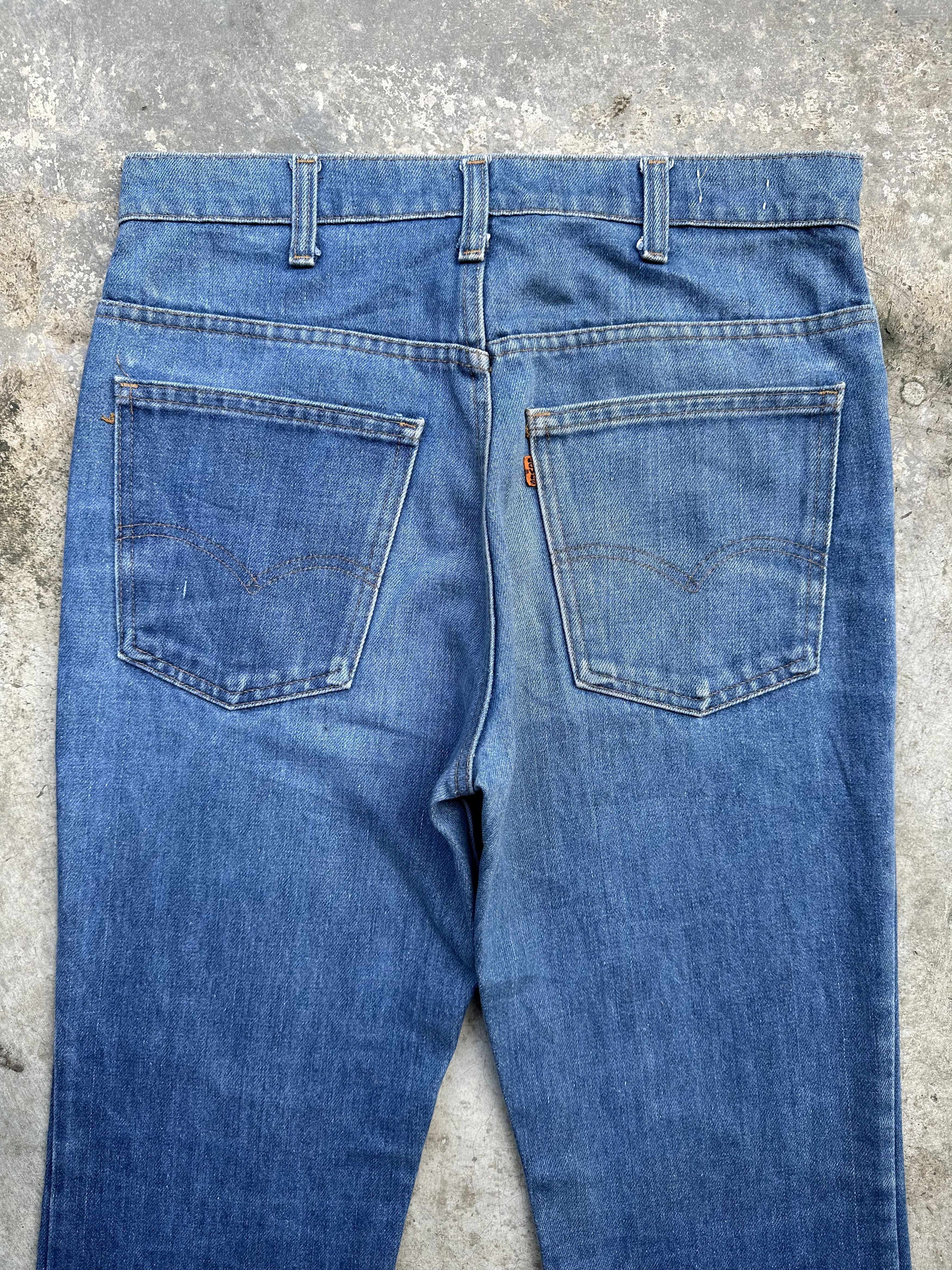 Levi's Rare!! 70s 646 Orange Tab Talon 42 Flare Bell Bottom Jeans Size US 32 / EU 48 - 15 Thumbnail