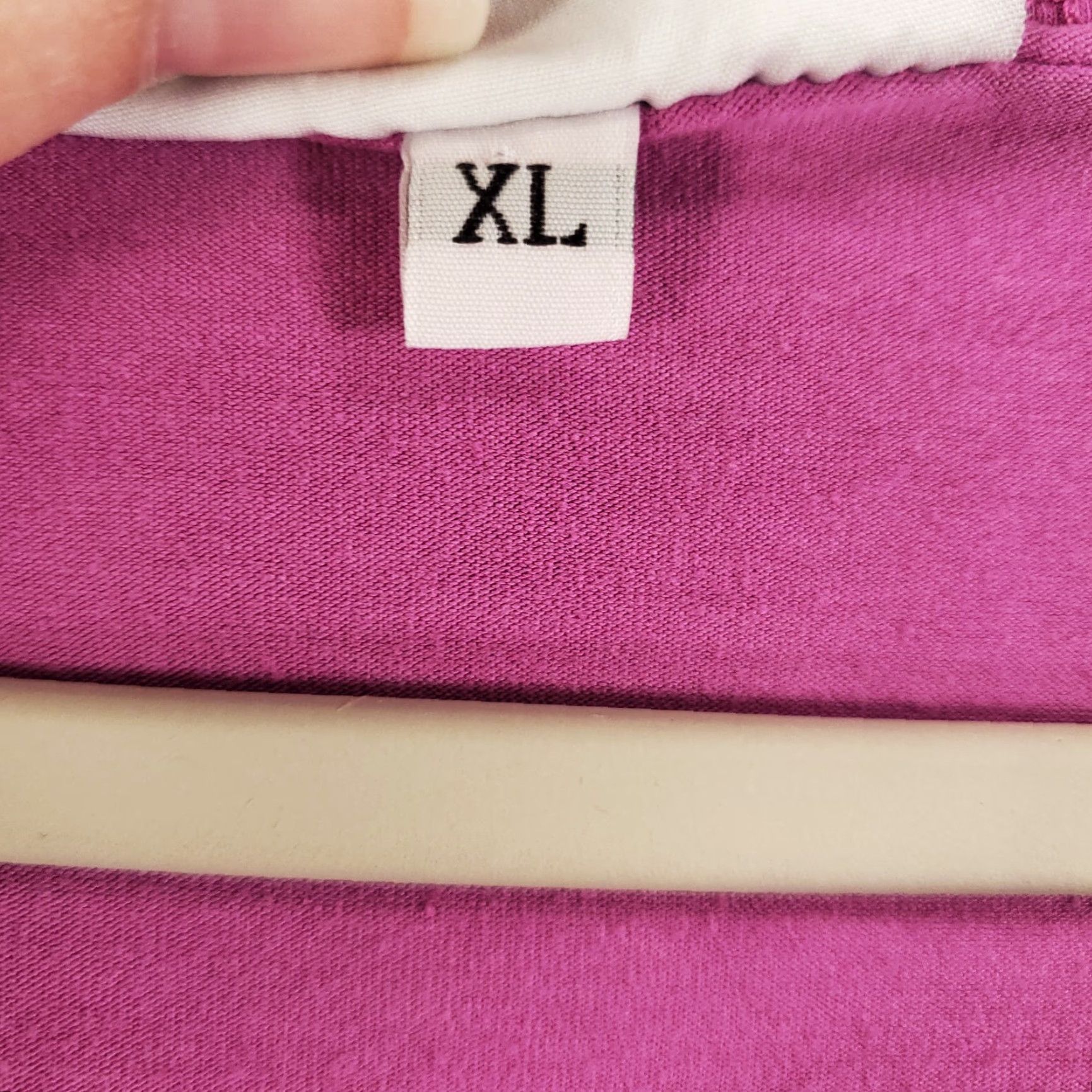 Pinko VINTAGE Bryn Walker Top Womens XL Pink Pleated Ruched Front Organic Cotton Bamboo Size XL / US 12-14 / IT 48-50 - 5 Thumbnail