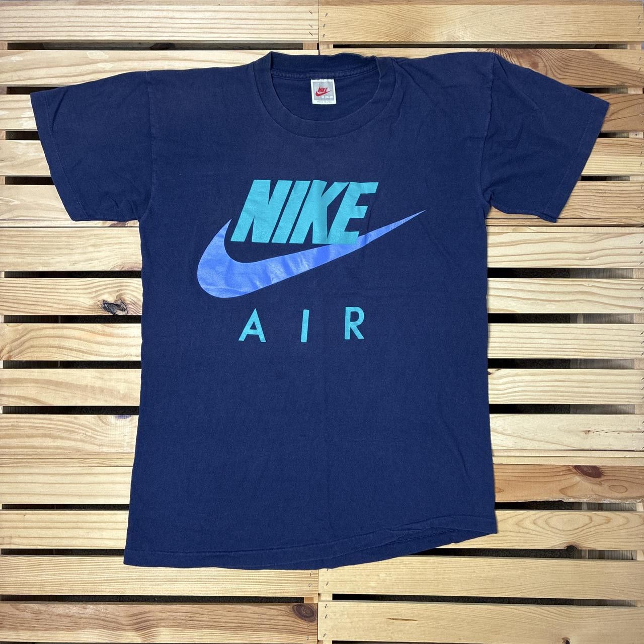 Nike Vintage Nike Air Navy Blue Tee Size Medium Size US M / EU 48-50 / 2 - 1 Thumbnail