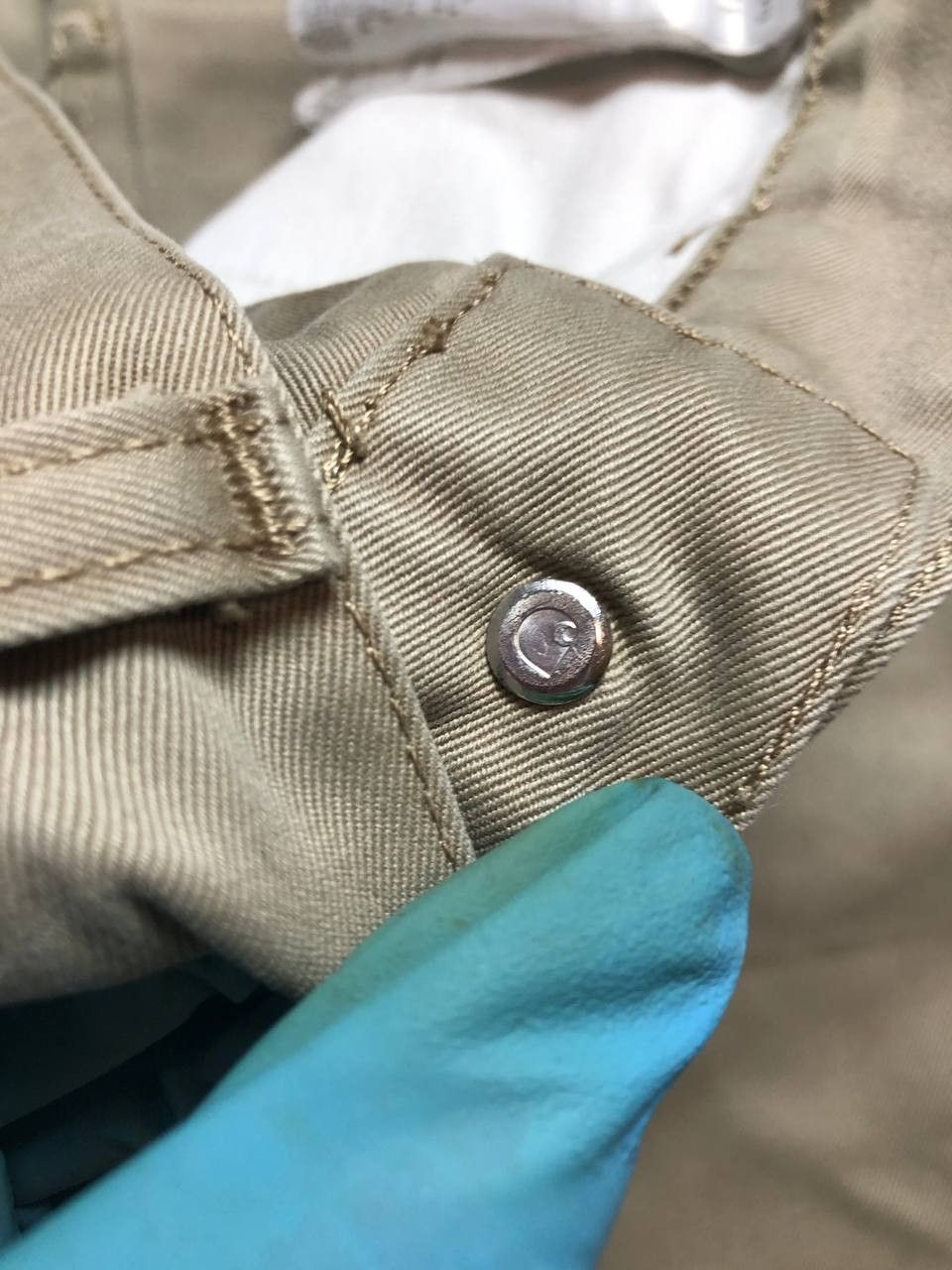 VINTAGE CARHARTT WASHED BEIGE REGULAR PANTS