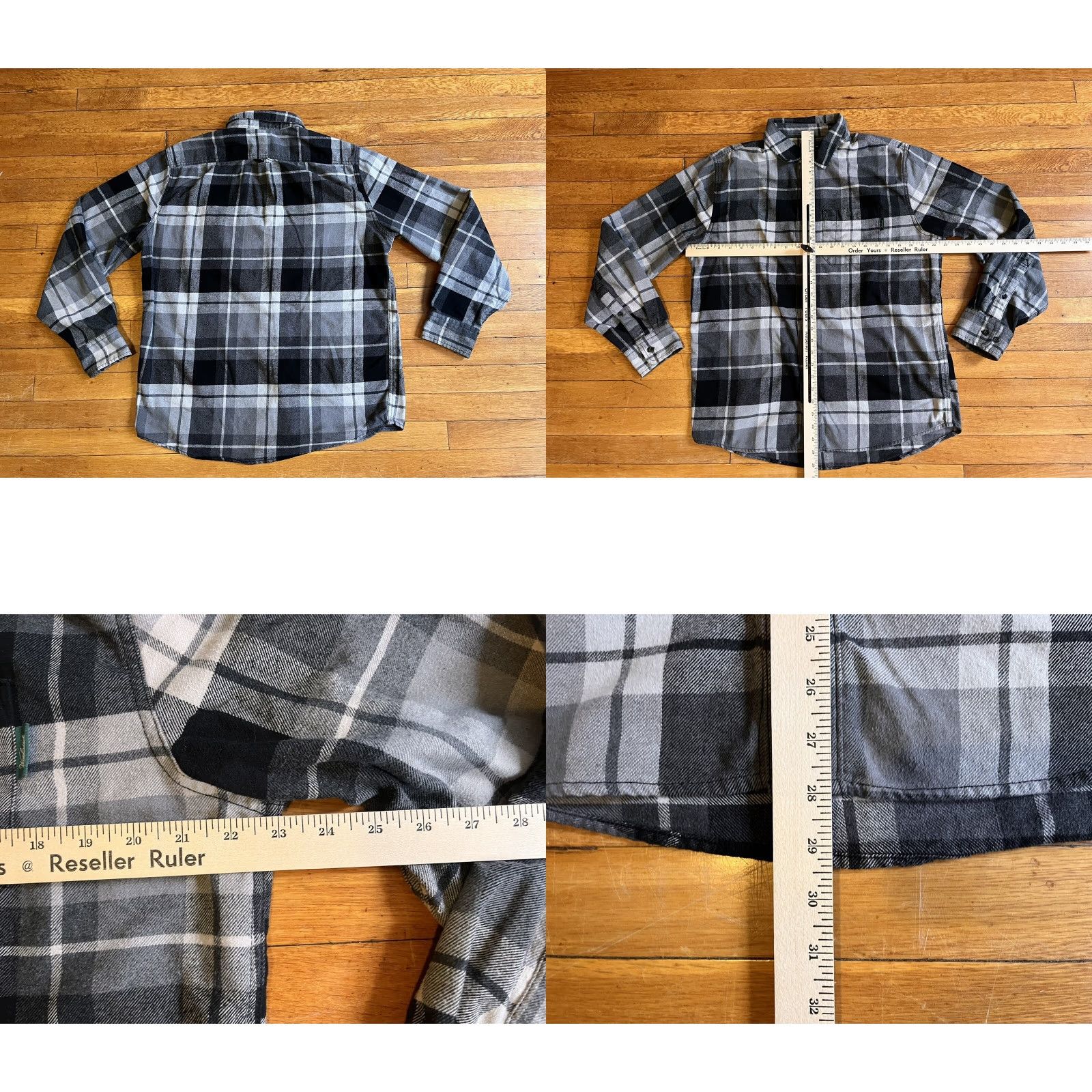 Vintage Woolrich Shirt Men’s Large Black White Plaid Size US L / EU 52-54 / 3 - 8 Thumbnail