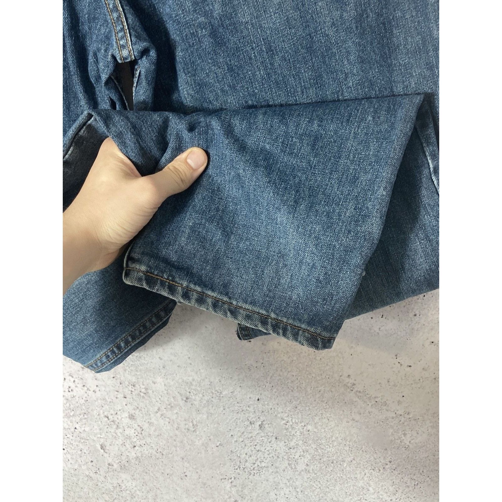 Lee × Vintage Vintage Lee Navy Denim 34x30 Size US 34 / EU 50 - 9 Thumbnail
