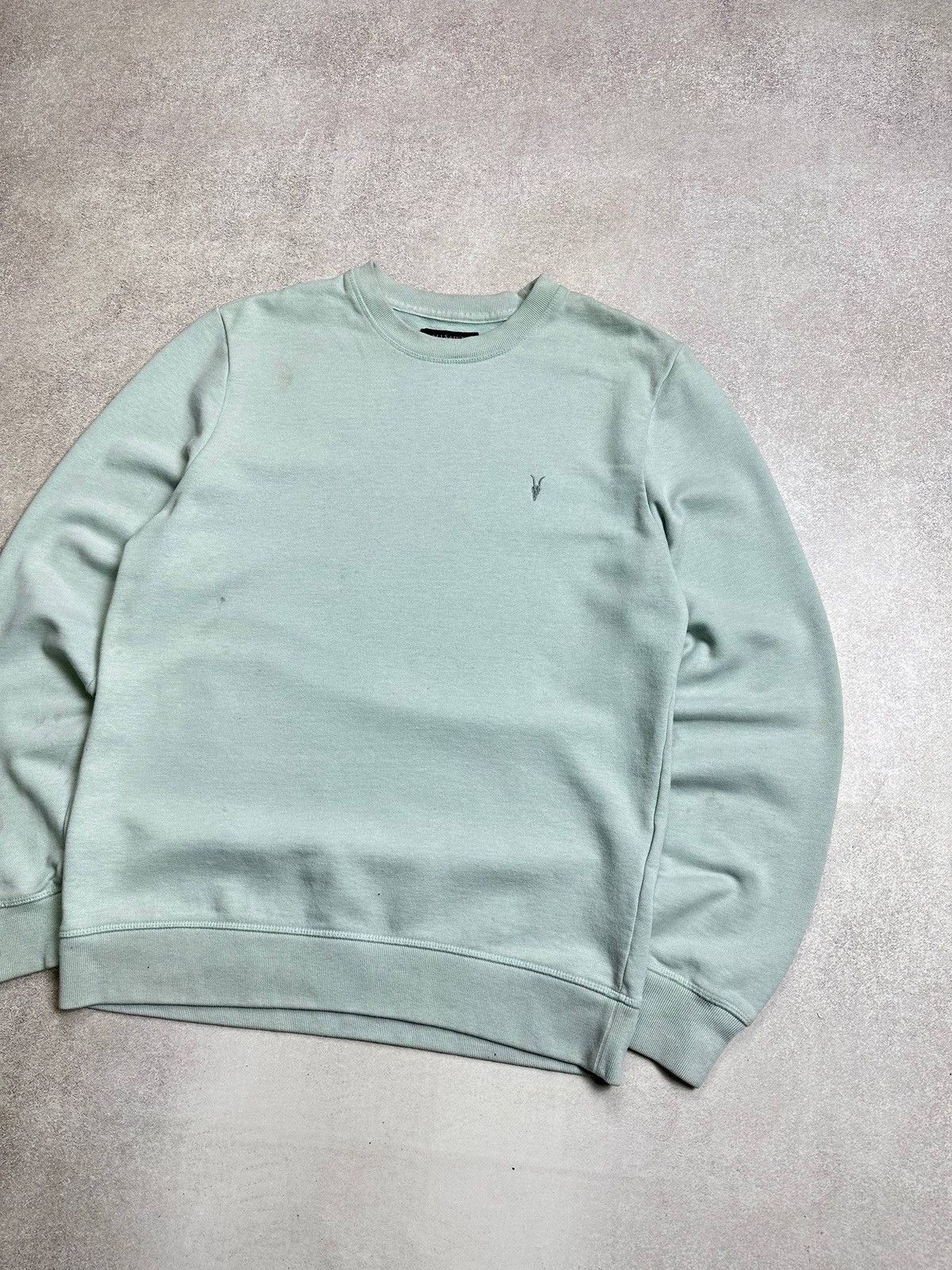 Allsaints Allsaints Distressed Blue Sweatshirt Rare M Size US M / EU 48-50 / 2 - 2 Thumbnail