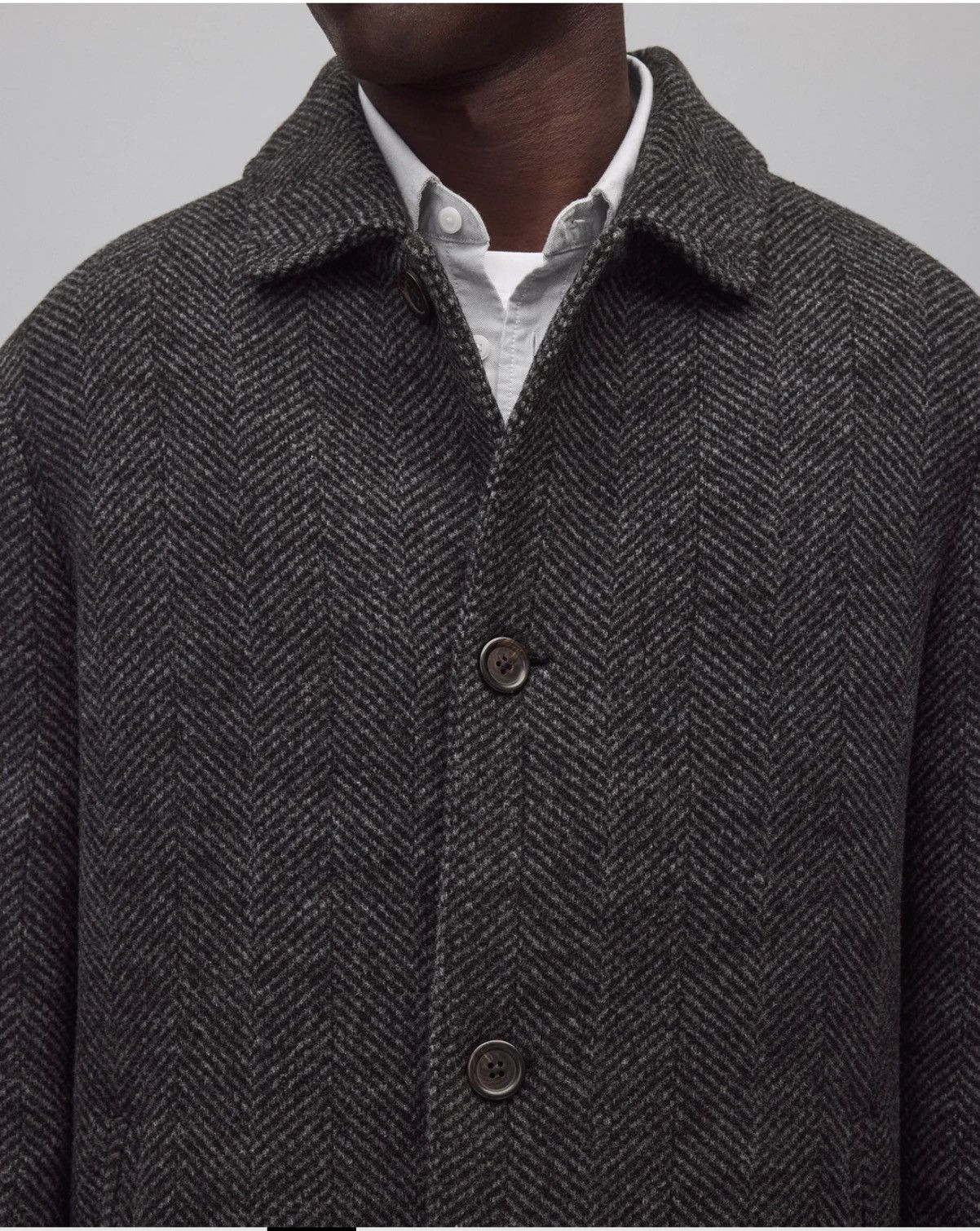 Reigning Champ Reigning Champ Scout Coat in herrinbone wool / cashmere Size US L / EU 52-54 / 3 - 3 Thumbnail
