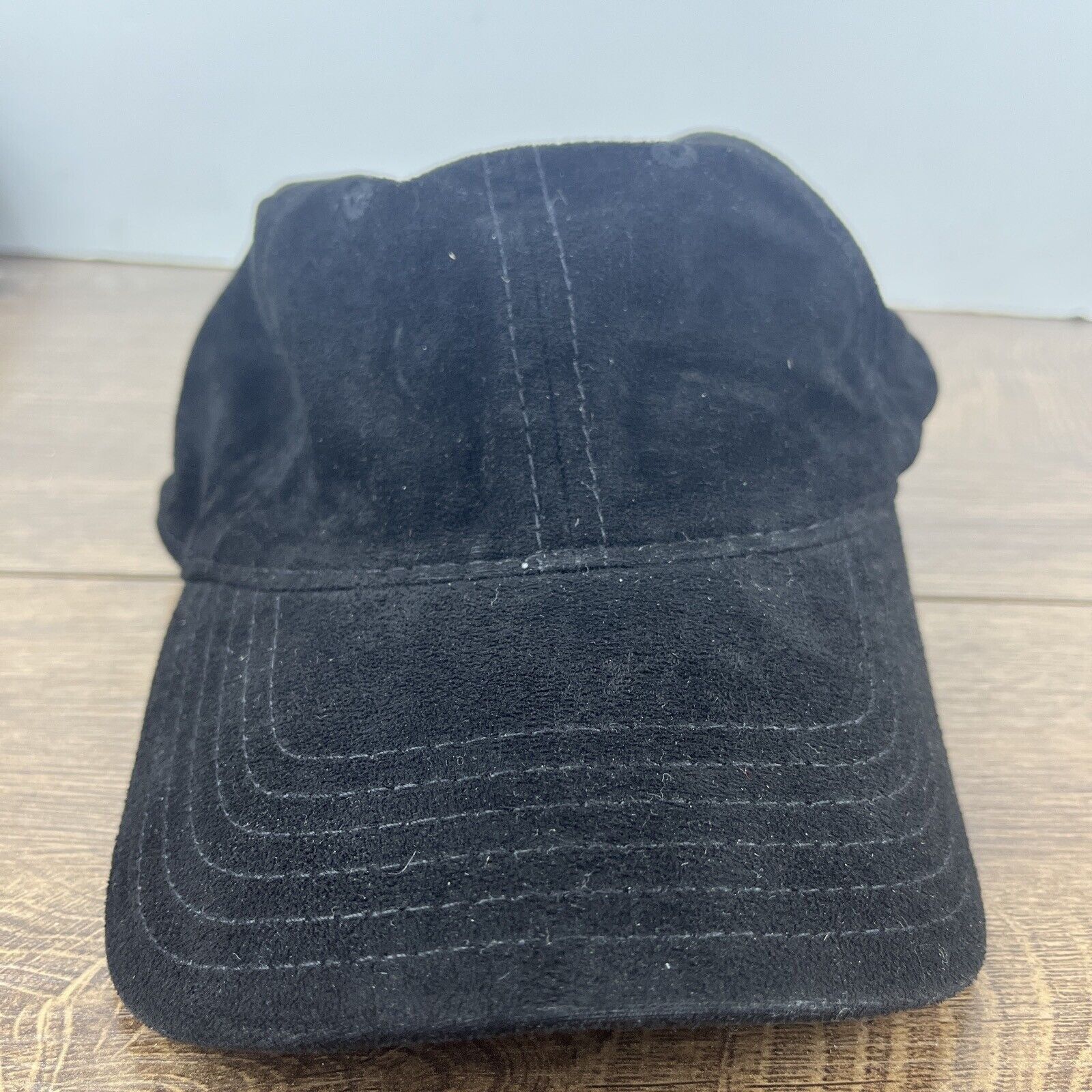 Other Plain Black Baseball Hat Cap Running Black Hat Adjustable Ad Size ONE SIZE - 3 Thumbnail