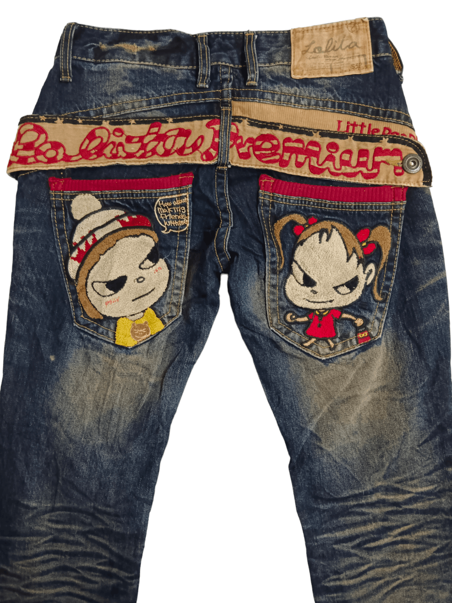 🔥DOPE🔥YOSHITOMO NARA LOLITA Vintage Cropped Rusty Jeans