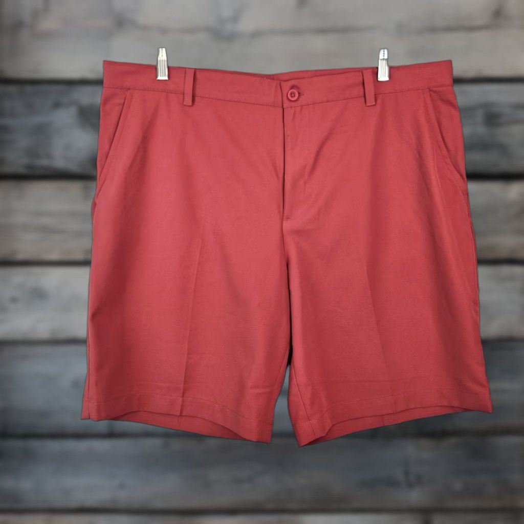 Izod IZOD Golf Mens Shorts Sz 42 Solid Red/Pink Polyester 10" Inseam Size US 42 / EU 58 - 1 Thumbnail