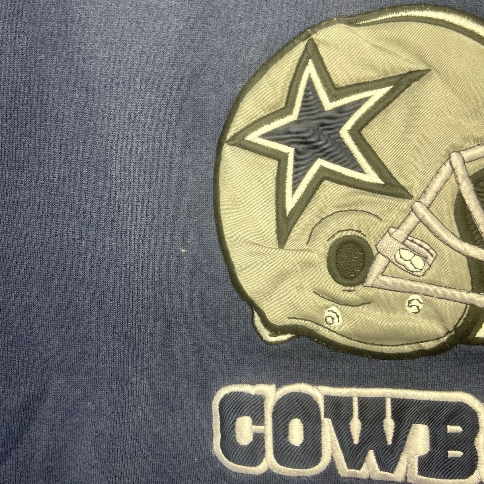 Nutmeg VINTAGE Nutmeg Sweatshirt Mens M Football Logo 90s Dallas Cowboys Navy Blue Knit Pullover Crew Neck Long Sleeve USA Made Size US M / EU 48-50 / 2 - 7 Thumbnail