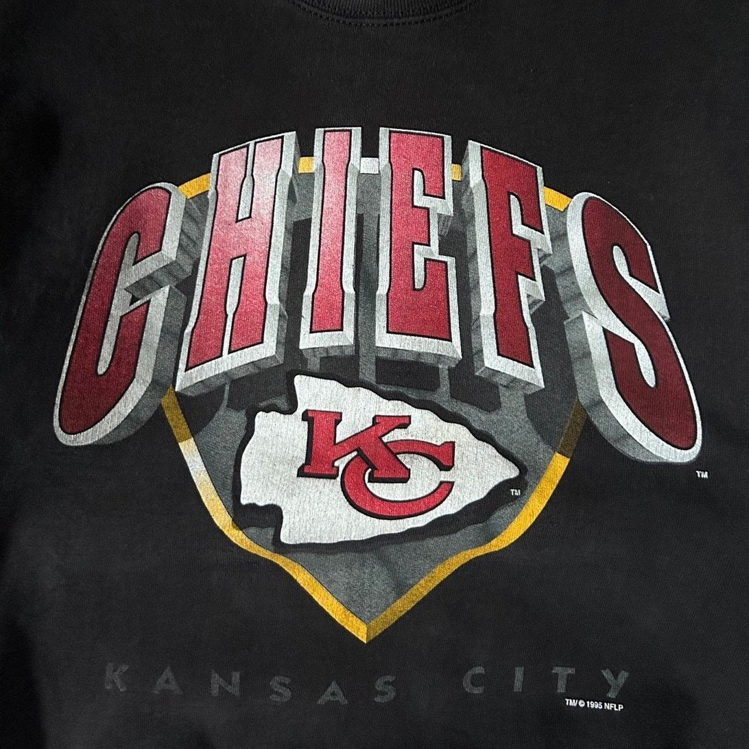 Other 90's Vintage Kansas City Chiefs Big Print Black Crewneck -M Size US M / EU 48-50 / 2 - 2 Thumbnail