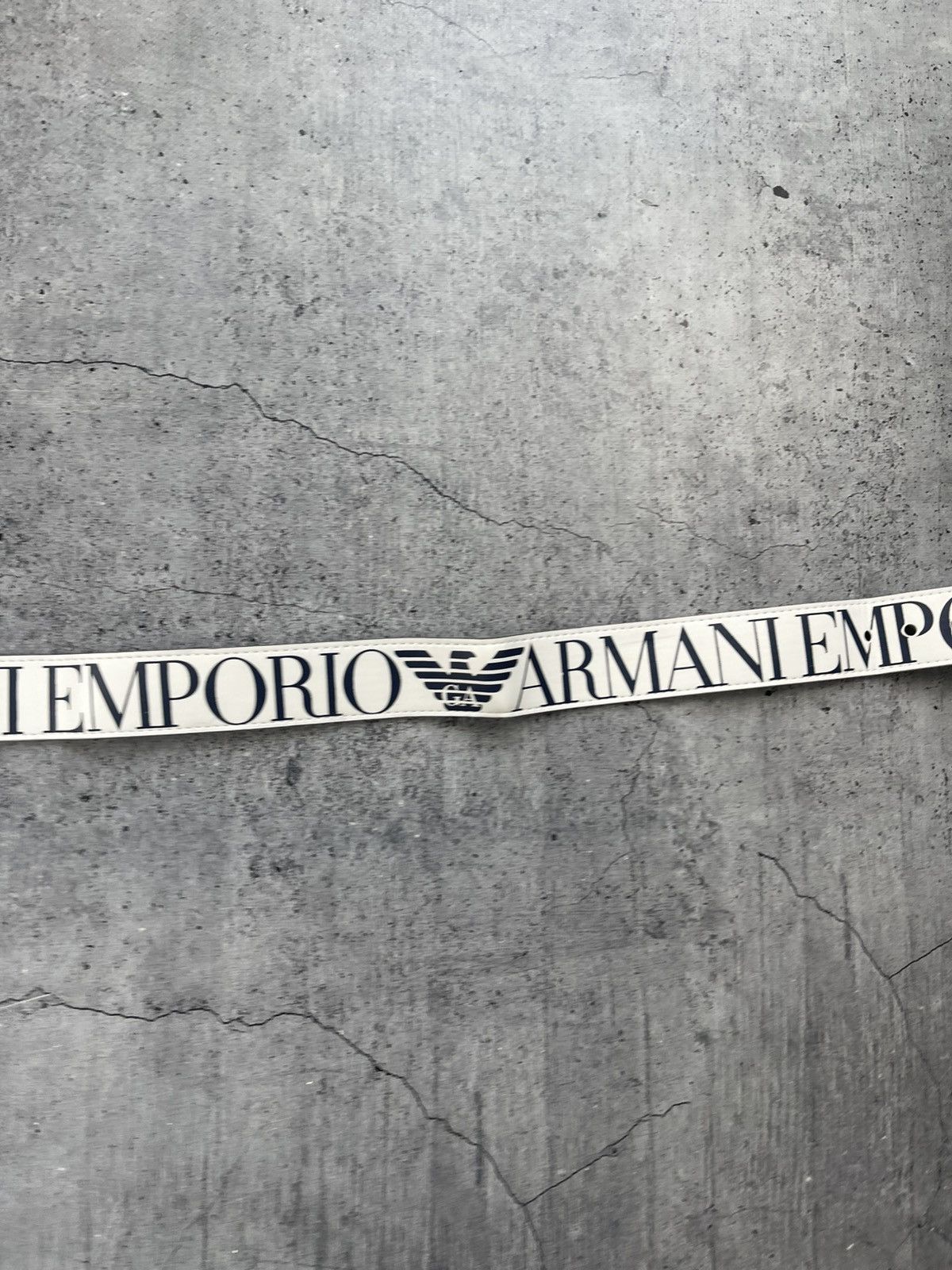 Armani Armani Monogram Vintage Belt Distressed USA STYLE AFFLICTION Size ONE SIZE - 5 Thumbnail
