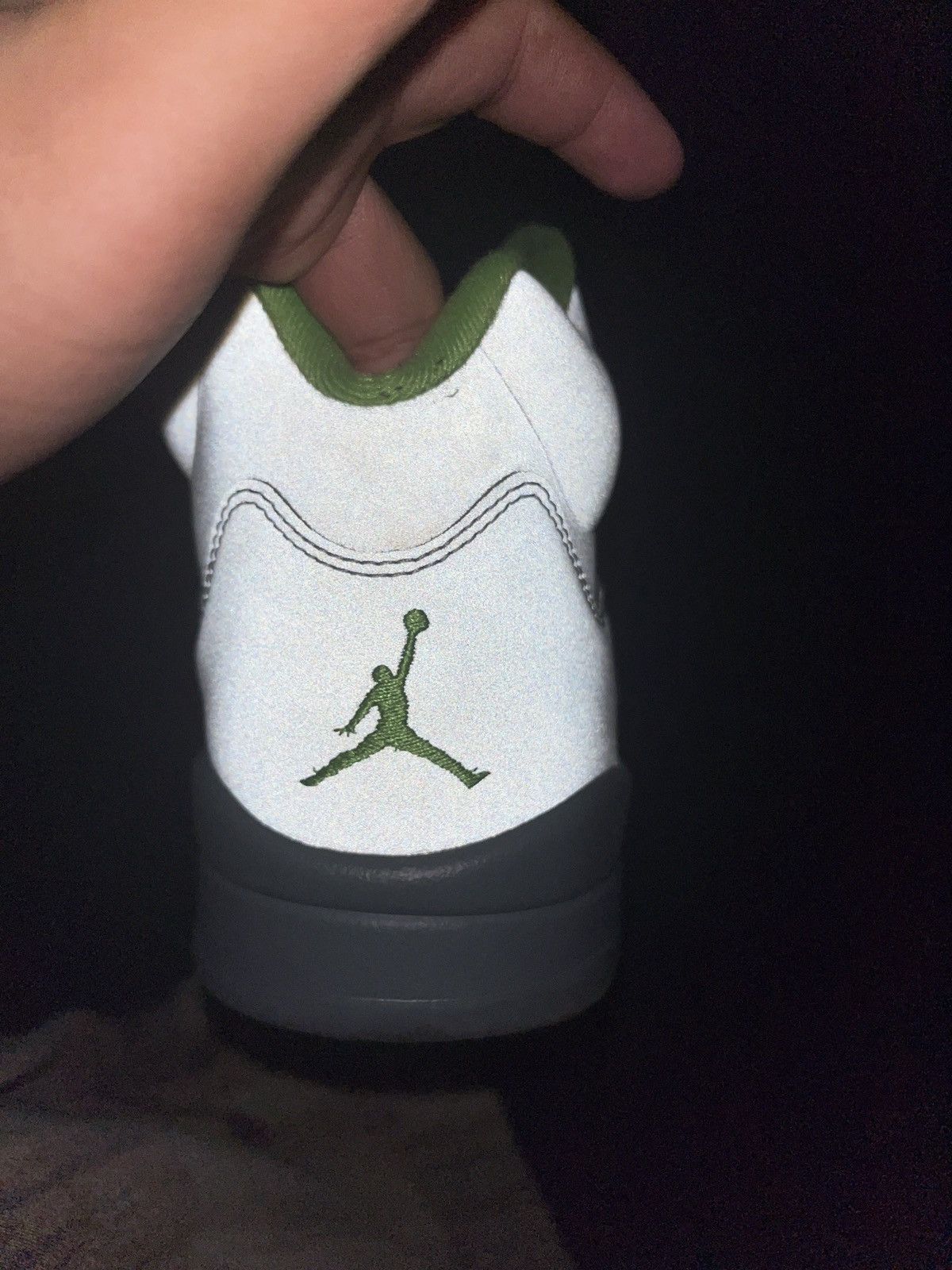 Jordan Brand Green bean 5’s wore once,grey laces included, with box Size US 11.5 / EU 44-45 - 8 Thumbnail