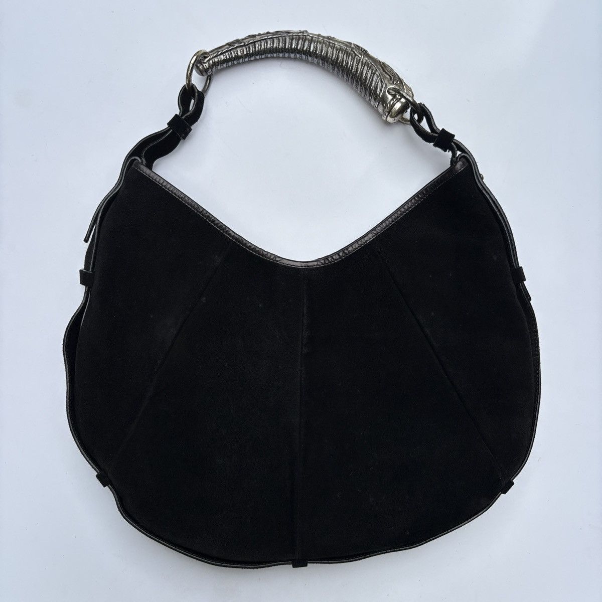 Yves Saint Laurent YVES SAINT LAURENT by Tom Ford Suede MOMBASA HOBO BAG Size ONE SIZE - 3 Thumbnail