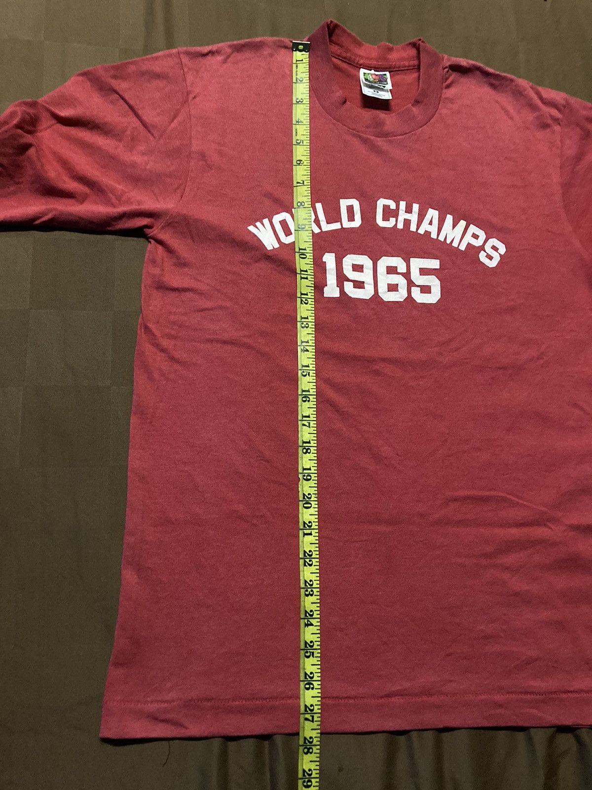 Fruit Of The Loom × Vintage Vintage 90s World Champs 1965 Longsleeve Tee Size US M / EU 48-50 / 2 - 6 Thumbnail