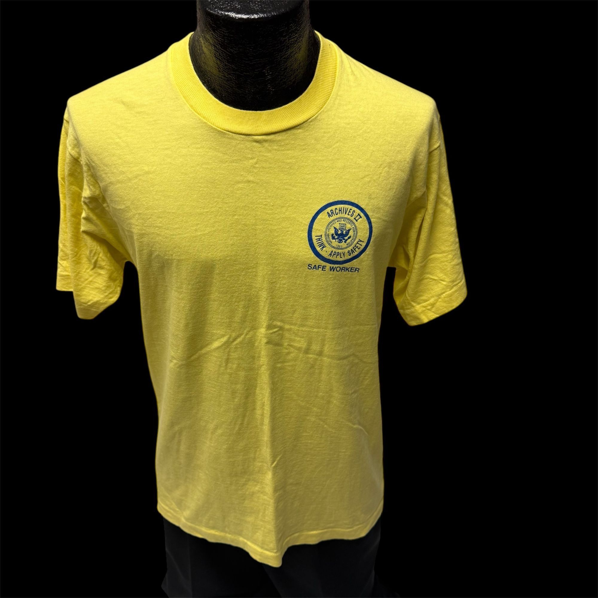 Fruit Of The Loom USA National ARCHIVES II RECORDS 1985 Hidden America T Shirt Size US L / EU 52-54 / 3 - 2 Thumbnail