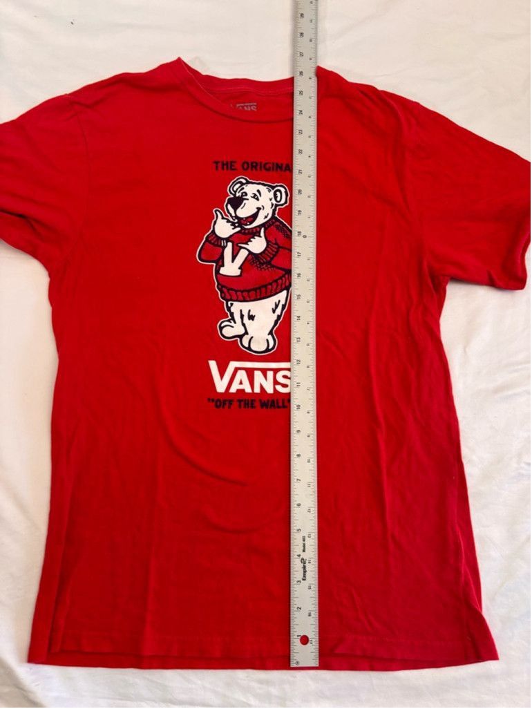 Vans Boys Vans T-shirt XL Red Bear Graphic Tee Size US XL / EU 56 / 4 - 4 Thumbnail