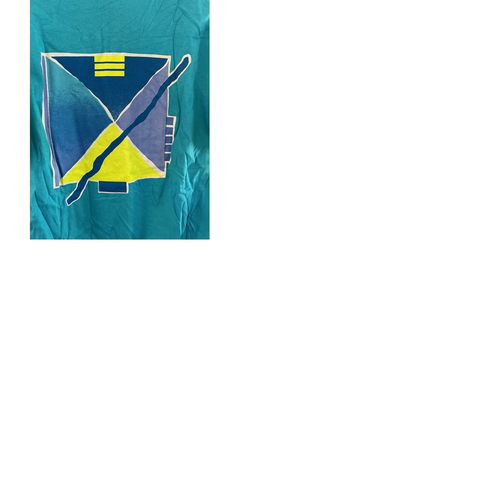 Nike VINTAGE Nike T-Shirt Womens M Deadstock NWT 90s USA Made Blue Graphic 80s single stitch aka Electric blue 100% cotton Womens Size M / US 6-8 / IT 42-44 - 9 Thumbnail