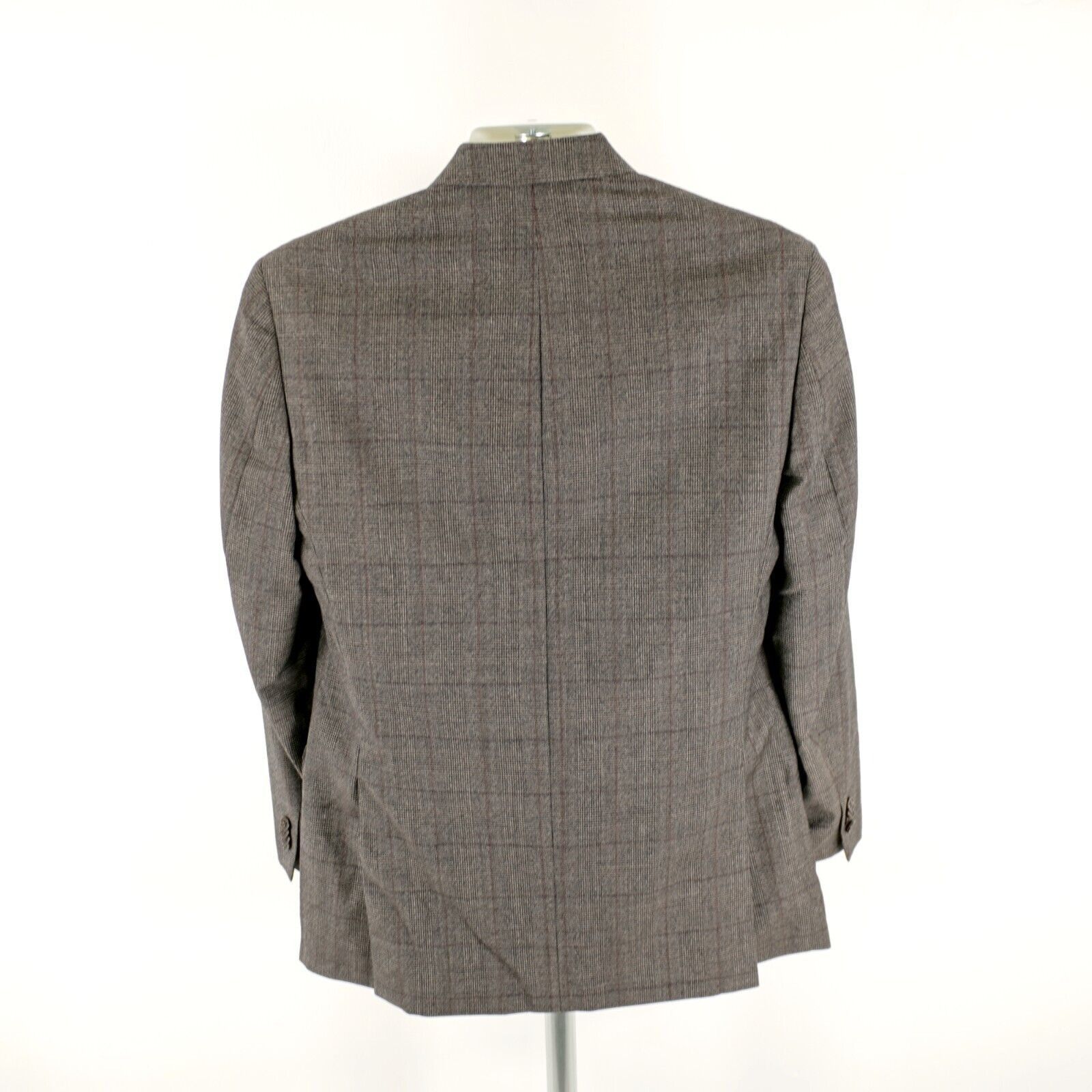 Michael Kors Michael Kors Wool Brown Glen Plaid Windowpane 2 Button Sport Size 40L - 7 Thumbnail