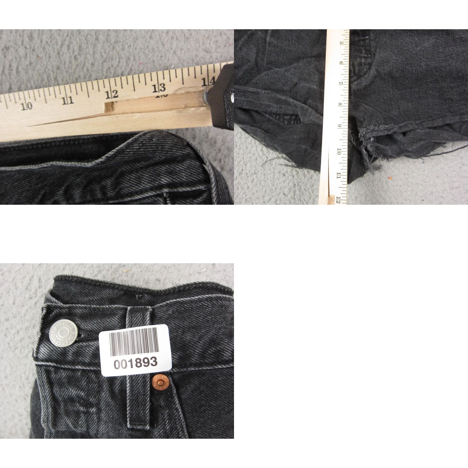 Levi's VINTAGE Levi's Shorts Womens Size 26 Black Denim Cut Offs Button Fly Jorts 70s 80s Size 26" / US 2 / IT 38 - 8 Thumbnail