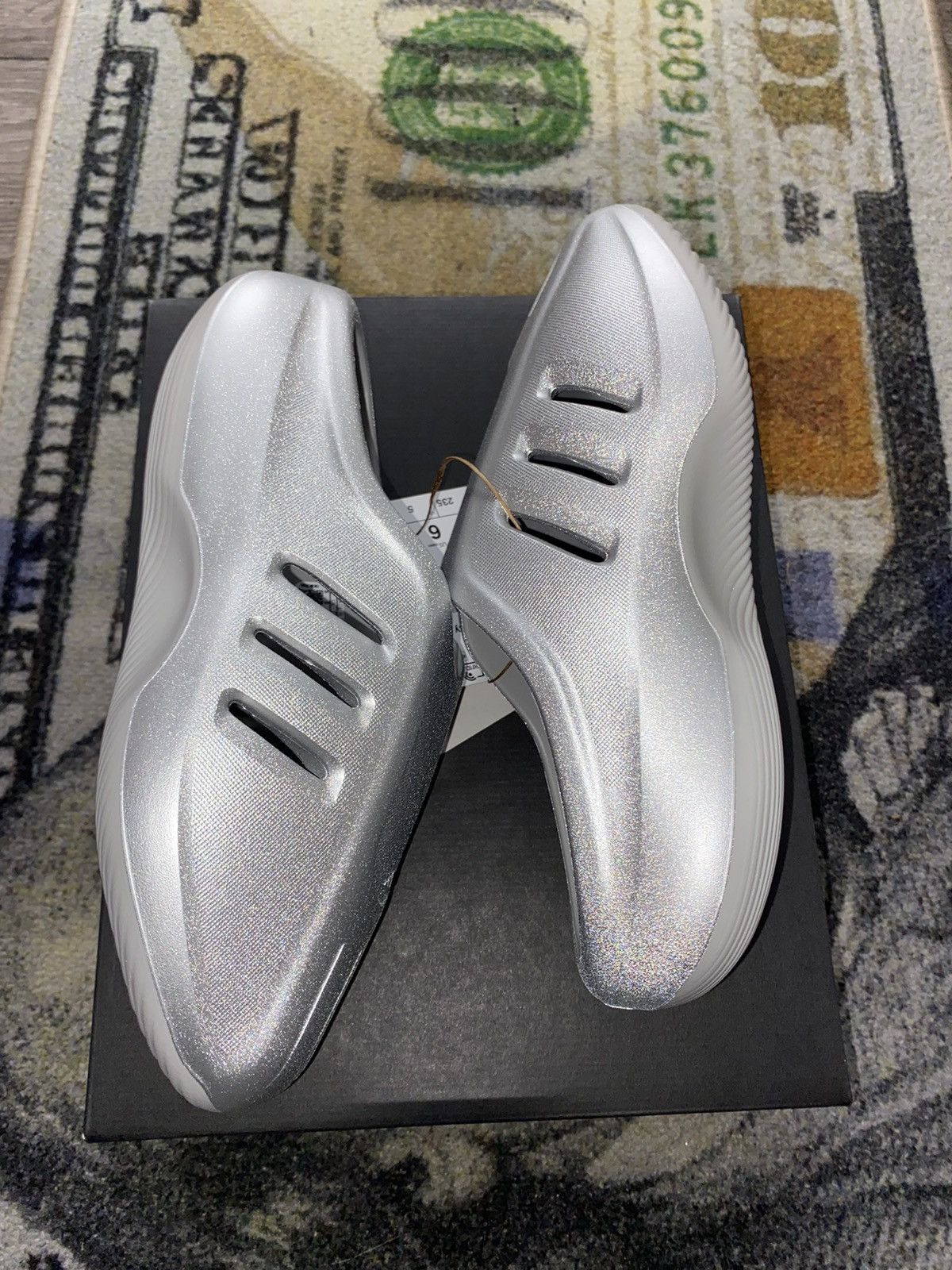 Adidas Adidas AdiFOM IIInfinity Mule Metallic Silver Size US 6 / IT 36 - 1 Thumbnail