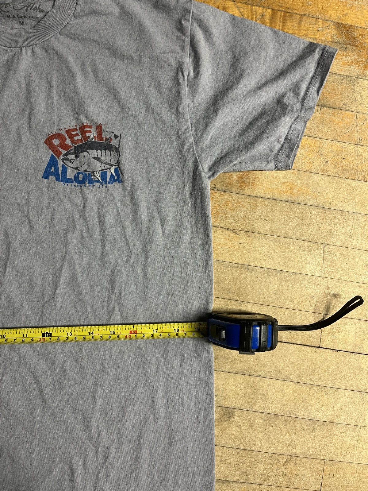 Vintage Reel Aloha Fishing T-Shirt | M Size US M / EU 48-50 / 2 - 5 Thumbnail
