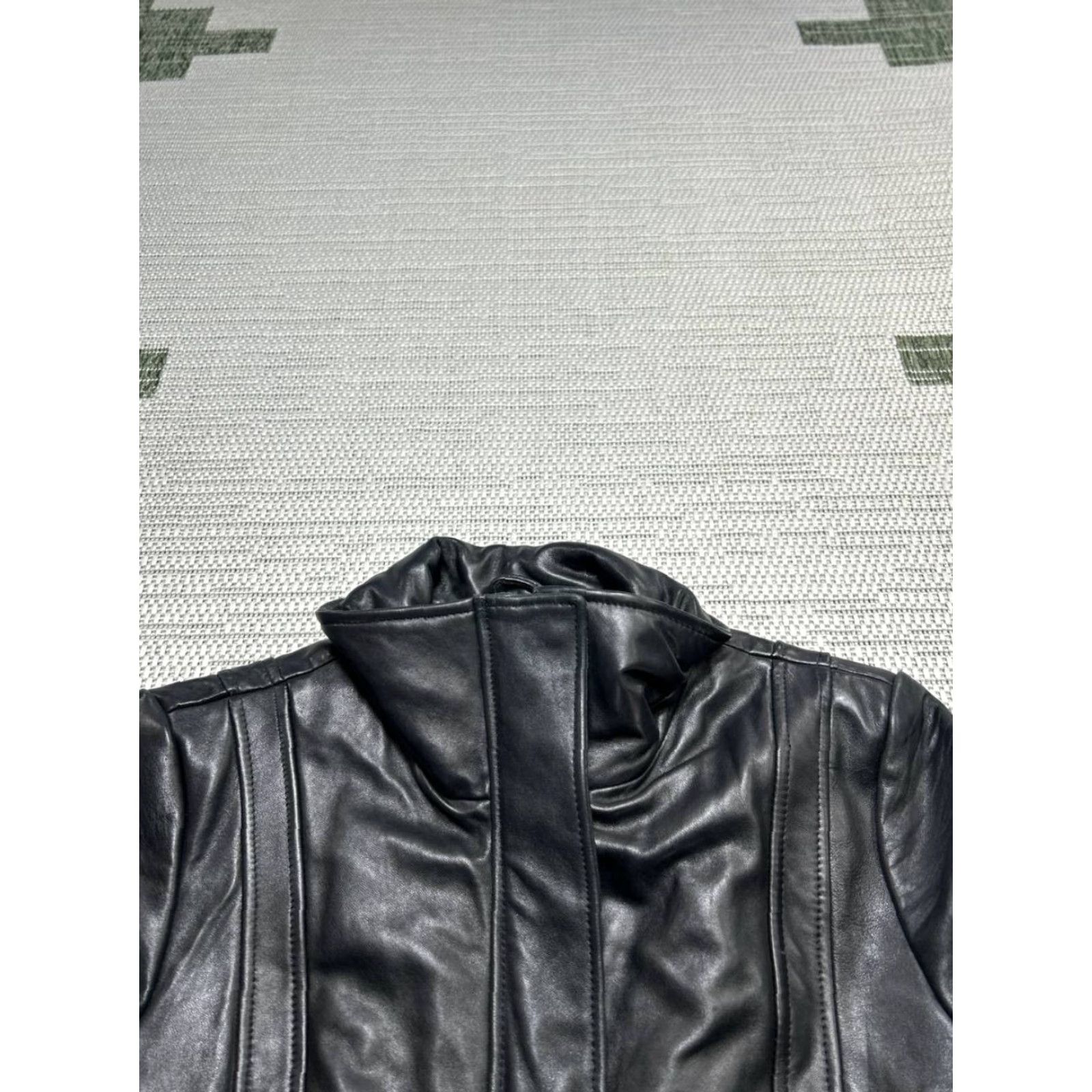 Vintage VINTAGE Pelle Studio Jacket Womens Large Black Leather Wrap Heavy Size L / US 10 / IT 46 - 2 Thumbnail
