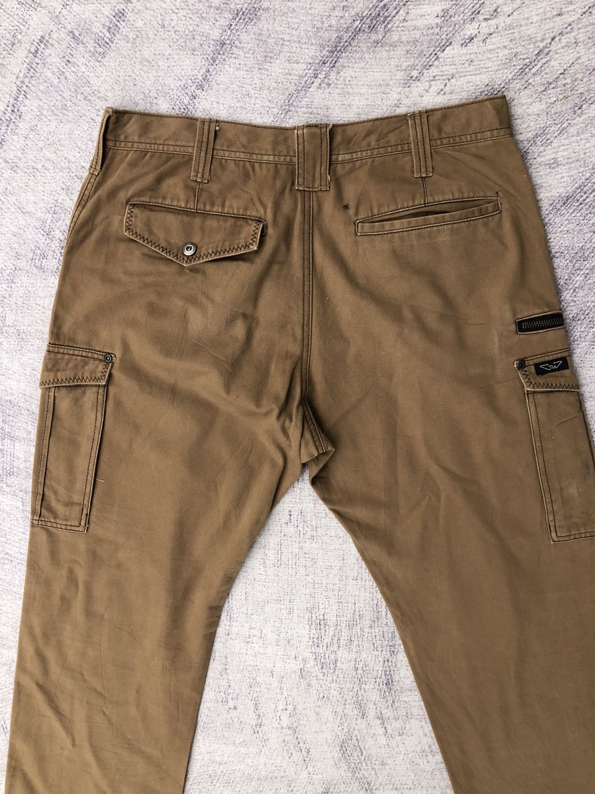 Designer × Japanese Brand y2k Brown Cargo Multipocket Tactical Utility Pants Size US 32 / EU 48 - 15 Thumbnail