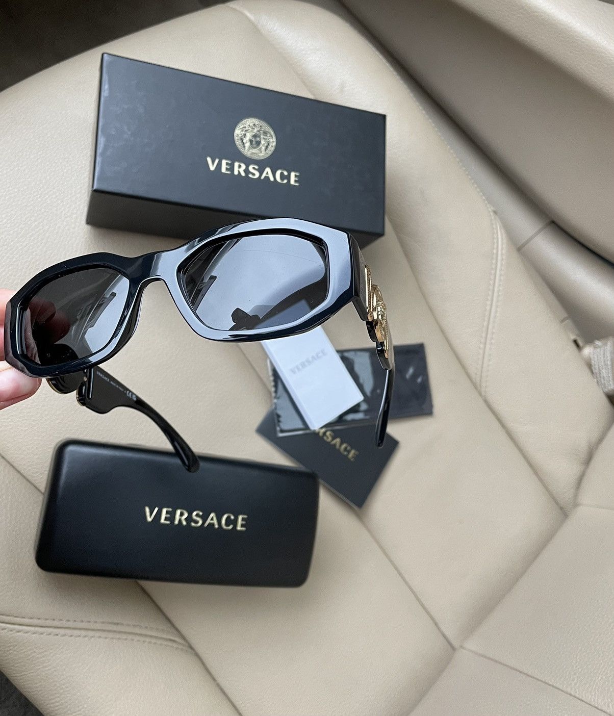 Versace × Vintage New Sunglasses Versace THE CLANS VE 4361 GB1/87 53 Size ONE SIZE - 3 Thumbnail