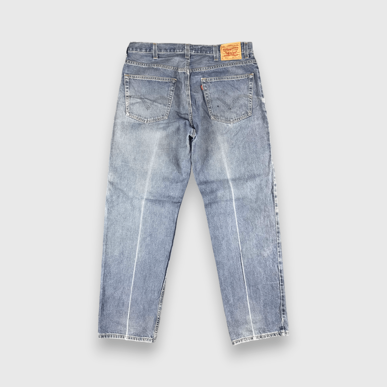 Levi's Vintage Blue Wash Levis 550 Jeans-J2539 Size US 37 - 2 Thumbnail