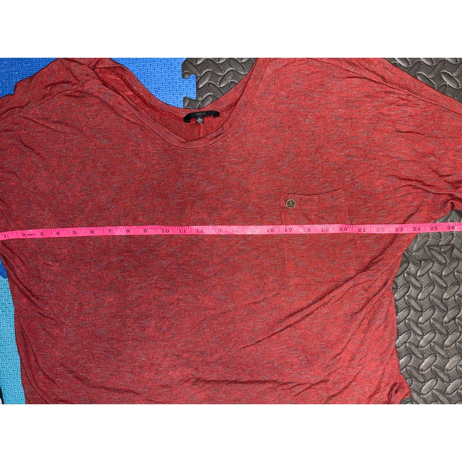 Obey Obey womens shirt red top size large Size L / US 10 / IT 46 - 4 Thumbnail