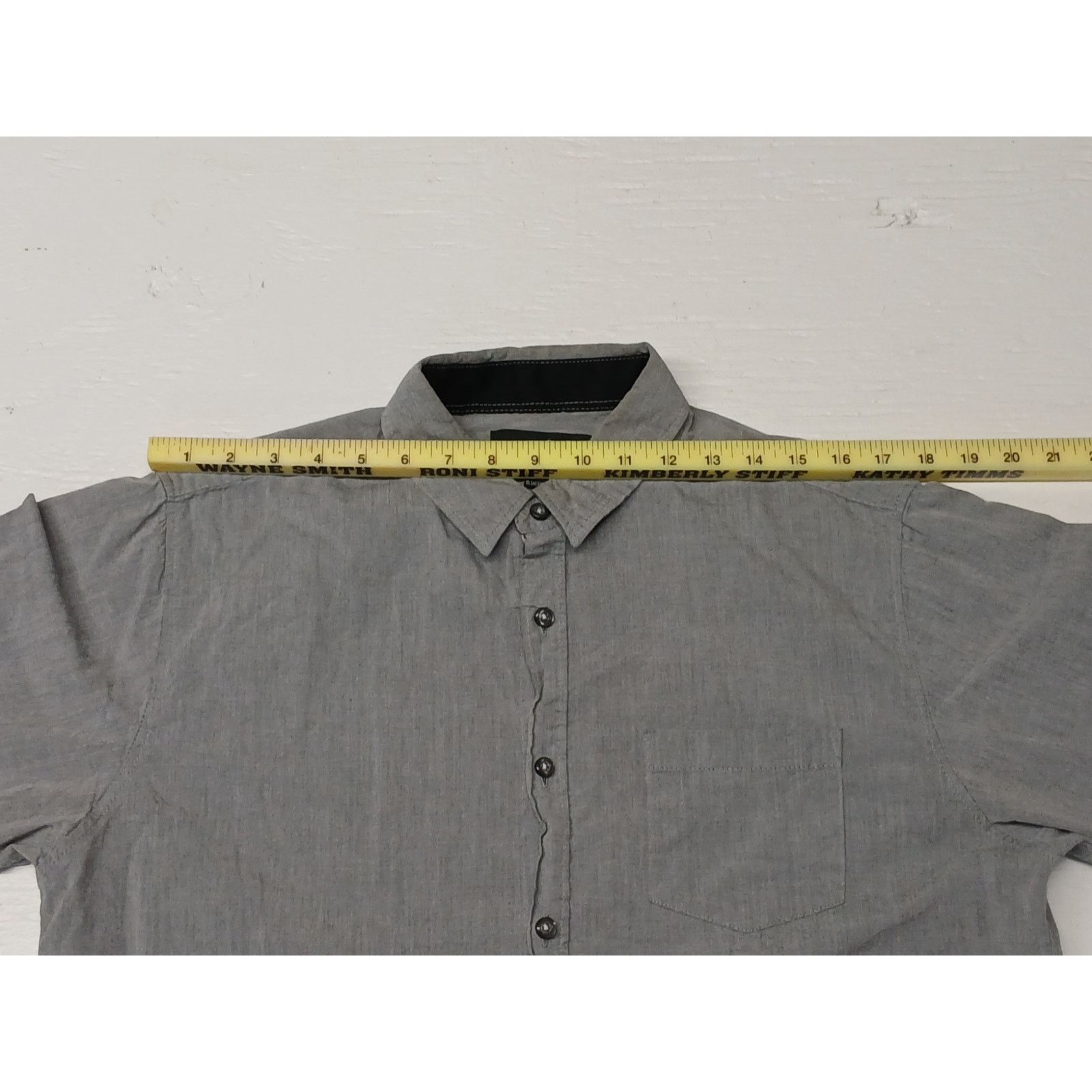 Polo Ralph Lauren Beverly Hills Polo Club (Large) Gray Long Button Shirt Size US L / EU 52-54 / 3 - 4 Thumbnail