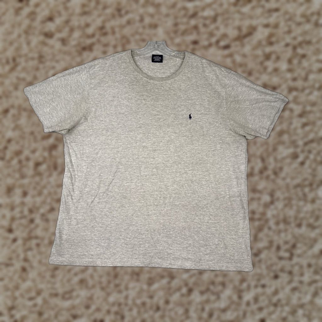 Ralph Lauren VINTAGE Ralph Lauren Polo Shirt Mens XL Gray Cotton Jersey Embroidered Logo Classic American Sports Size US XL / EU 56 / 4 - 1 Thumbnail