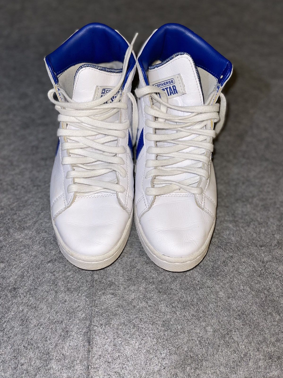 Converse Converse Pro Leather Mid White Blue 170359 Mens 5.5/Women 7 Size US 5.5 / EU 38 - 5 Thumbnail