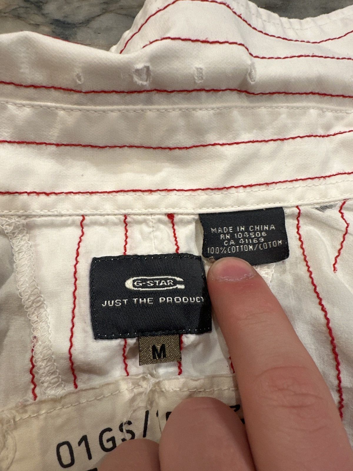 G-Star G star Raw Red Pinstripe Shirt Size US M / EU 48-50 / 2 - 4 Thumbnail