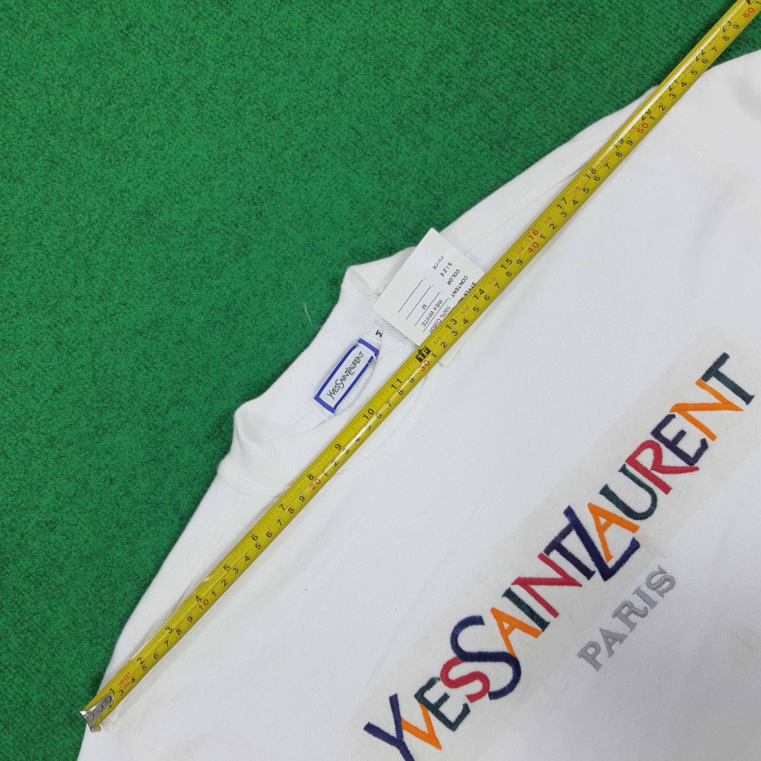 Designer × Vintage Vintage Yves Saint Lauren Spell Out Sweatshirt Size US M / EU 48-50 / 2 - 8 Thumbnail