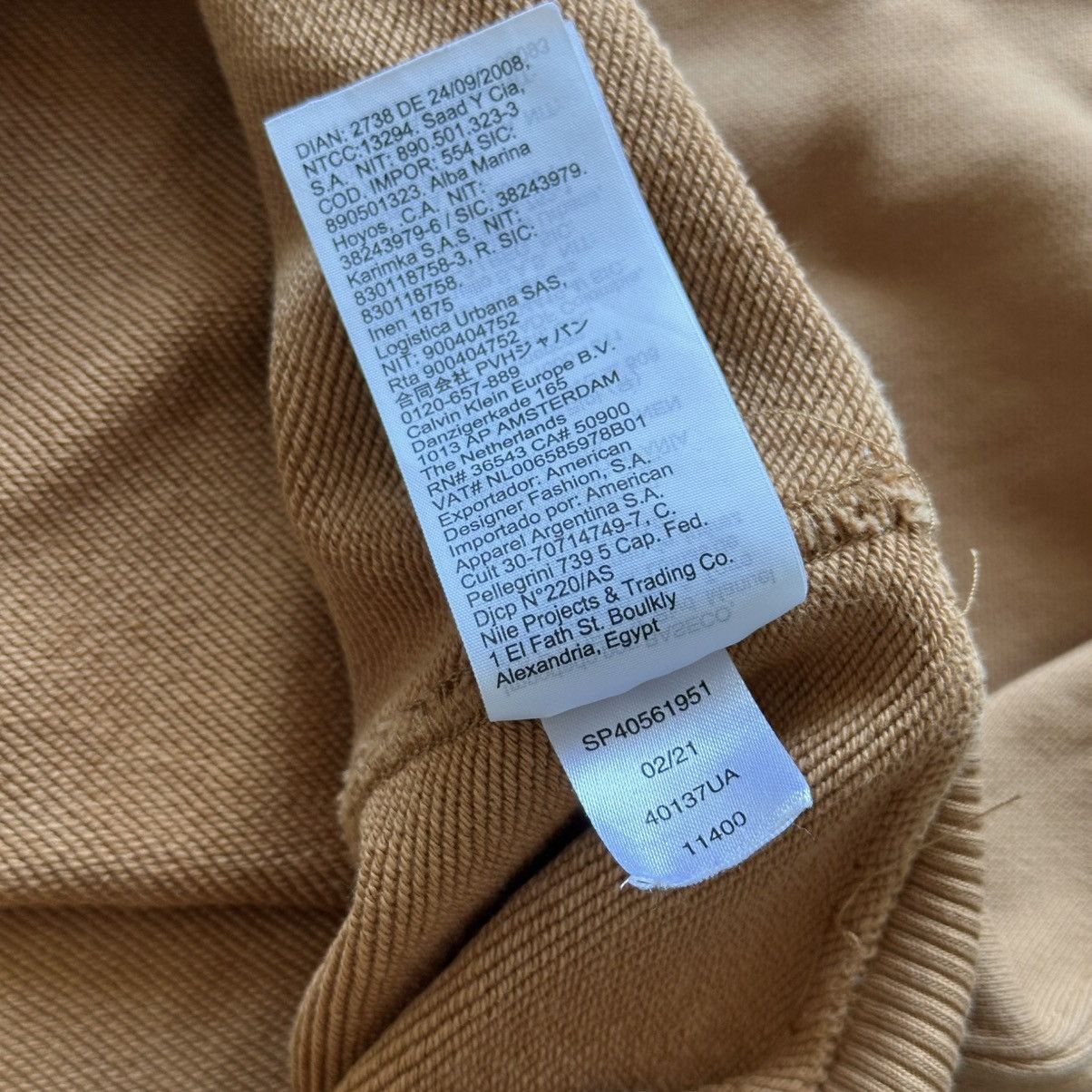 Heron Preston Heron Preston for Calvin Klein Inverted Light Brown Hoodie Size US L / EU 52-54 / 3 - 7 Thumbnail