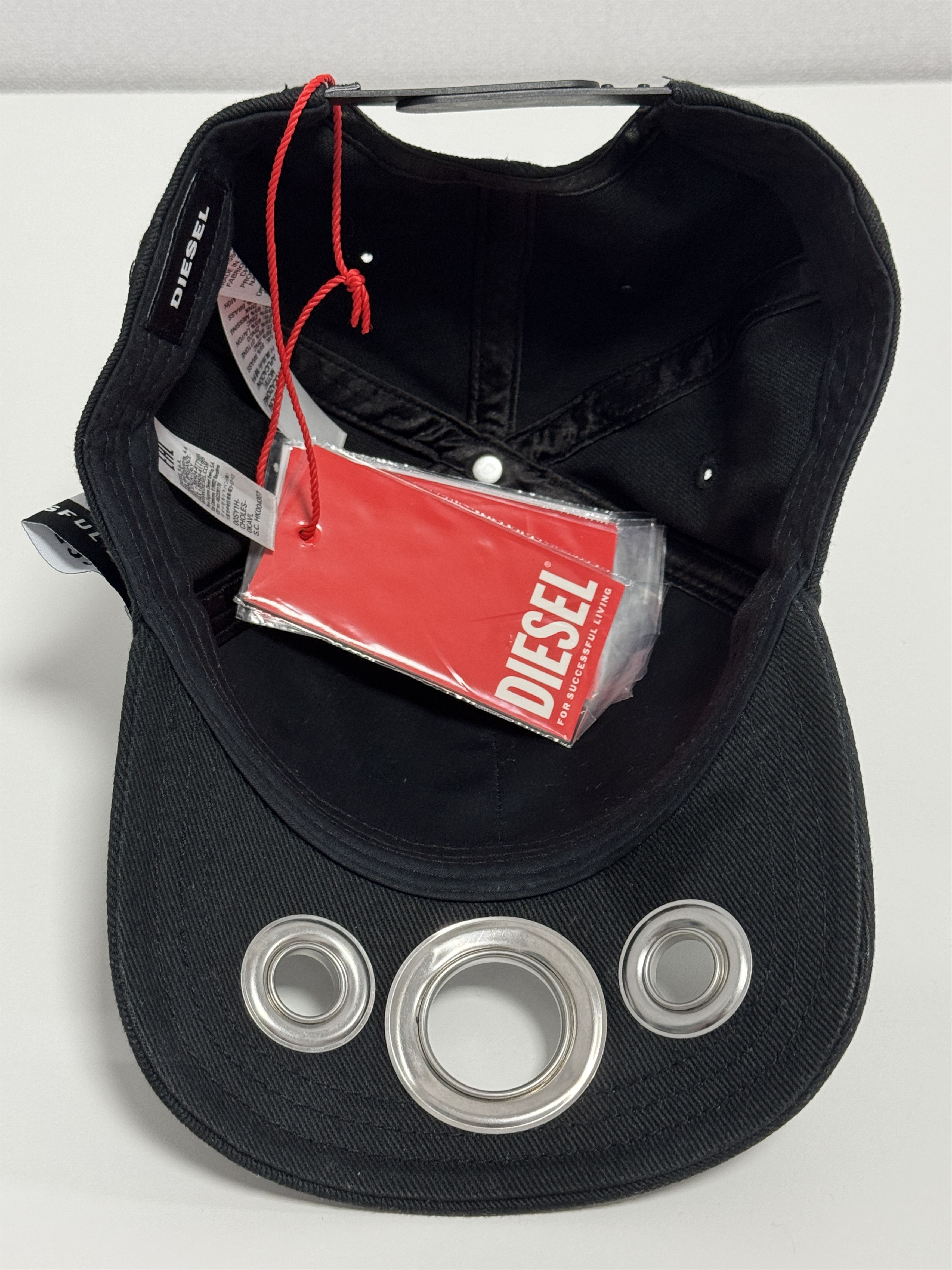 Diesel DIESEL Triple-Hole Brim Cap – Rare Overseas Model Size ONE SIZE - 6 Thumbnail