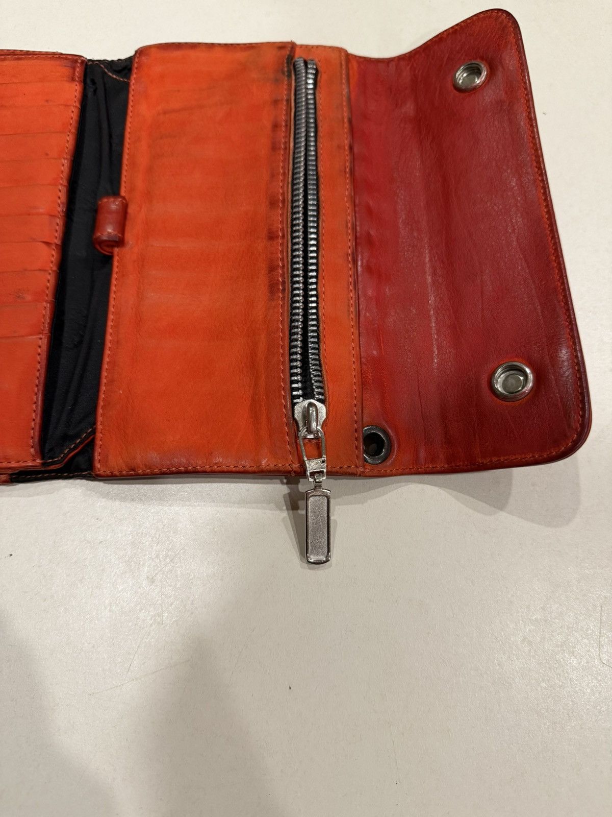 Chrome Hearts Chrome Hearts Wave Wallet Leather Suede Silver Cross Balls Size ONE SIZE - 13 Thumbnail