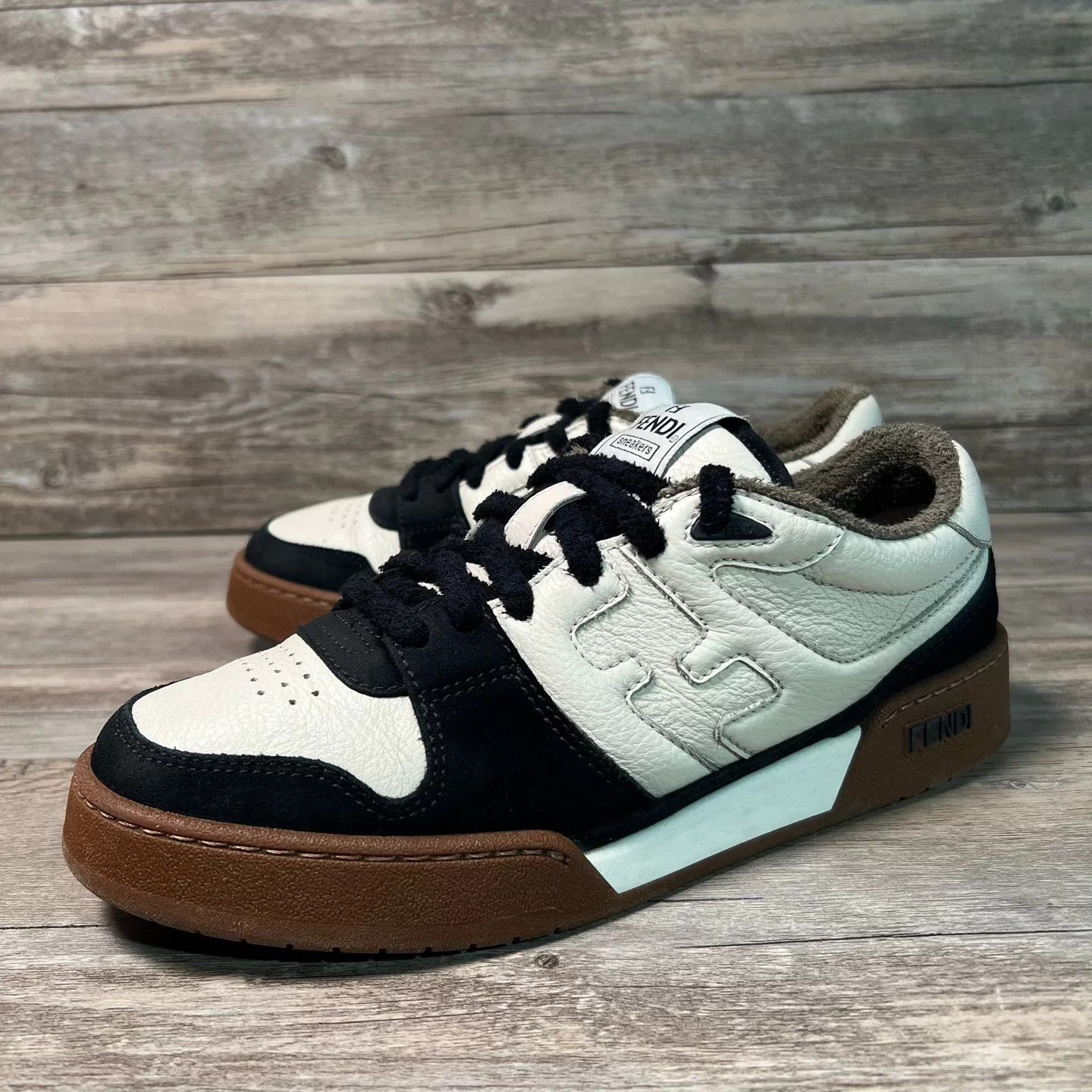 Fendi FENDI Match Black/White/Brown Sneakers UK7 Size US 7 / EU 40 - 1 Thumbnail