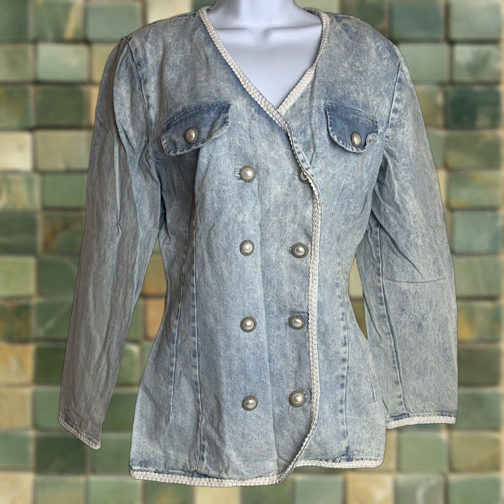 Doublet Big stitch denim jacket | Grailed