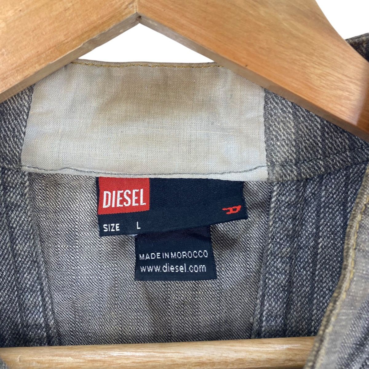Diesel Vintage DIESEL PINSTRIPEjy Utility Biker Jacket Size US L / EU 52-54 / 3 - 9 Thumbnail