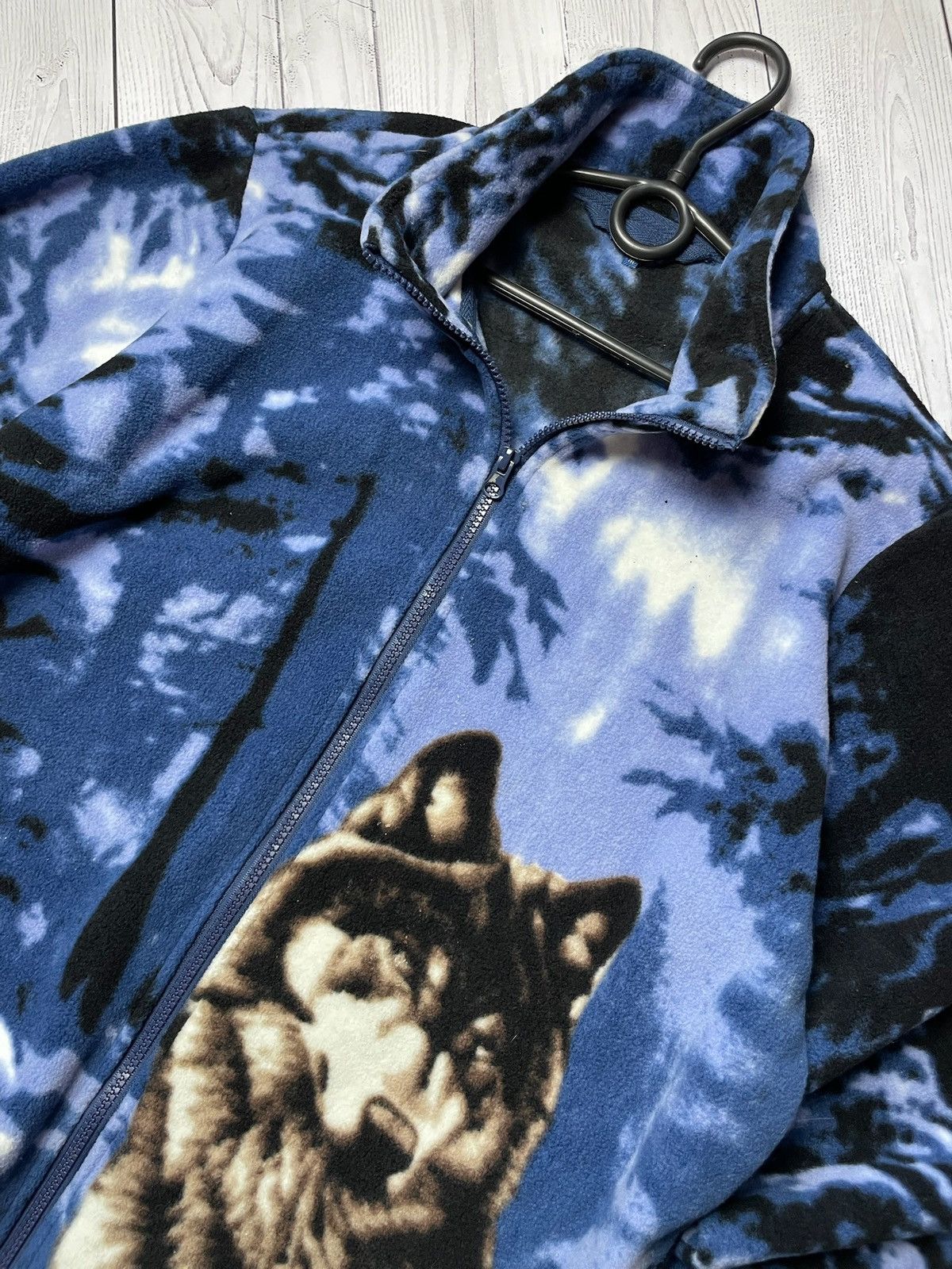 Vintage Vintage Wolf Fleece jacket size M rare Size US M / EU 48-50 / 2 - 2 Thumbnail