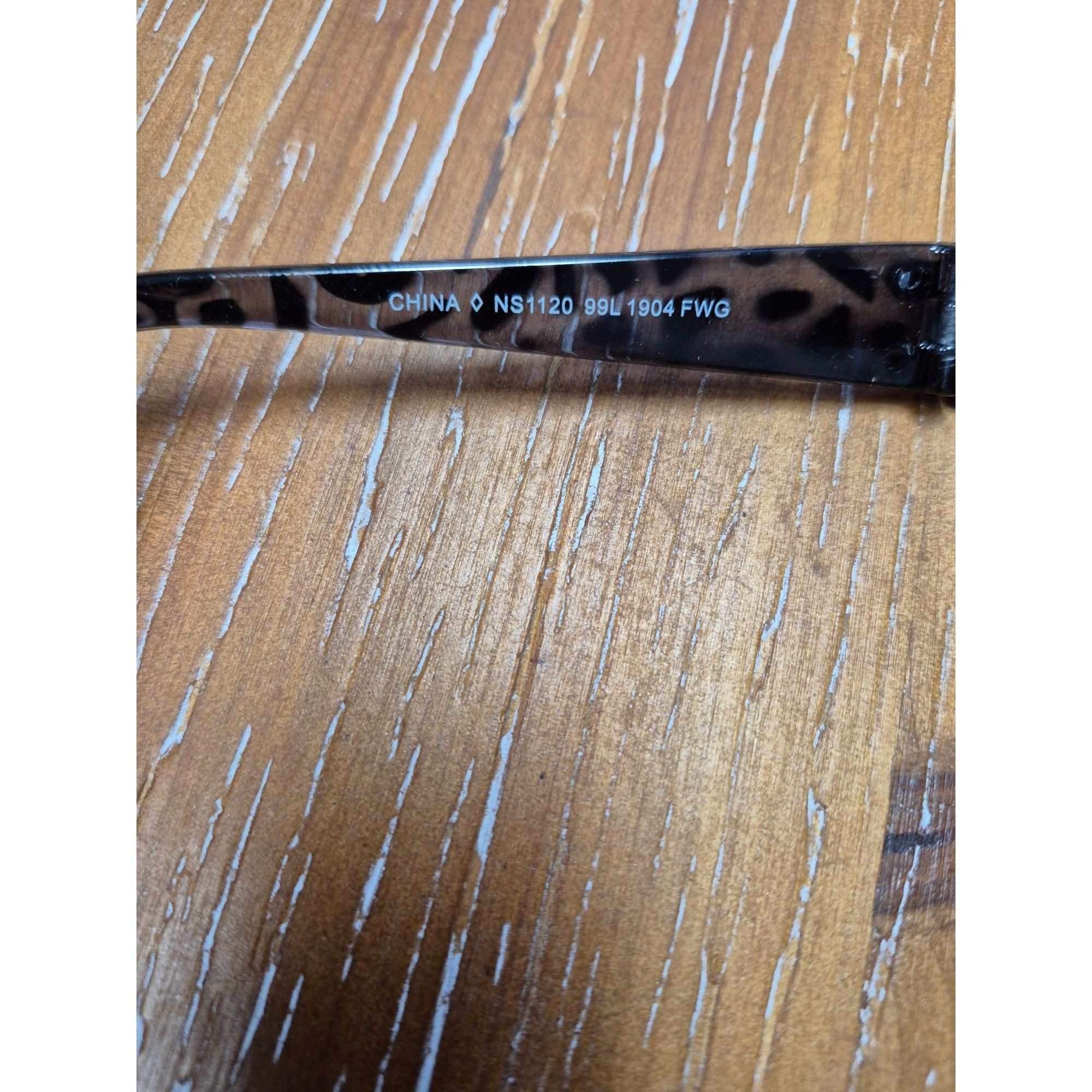 Other Black Leopard Print Rectangular Sunglasses With 100% UVA/UVB Size ONE SIZE - 5 Thumbnail