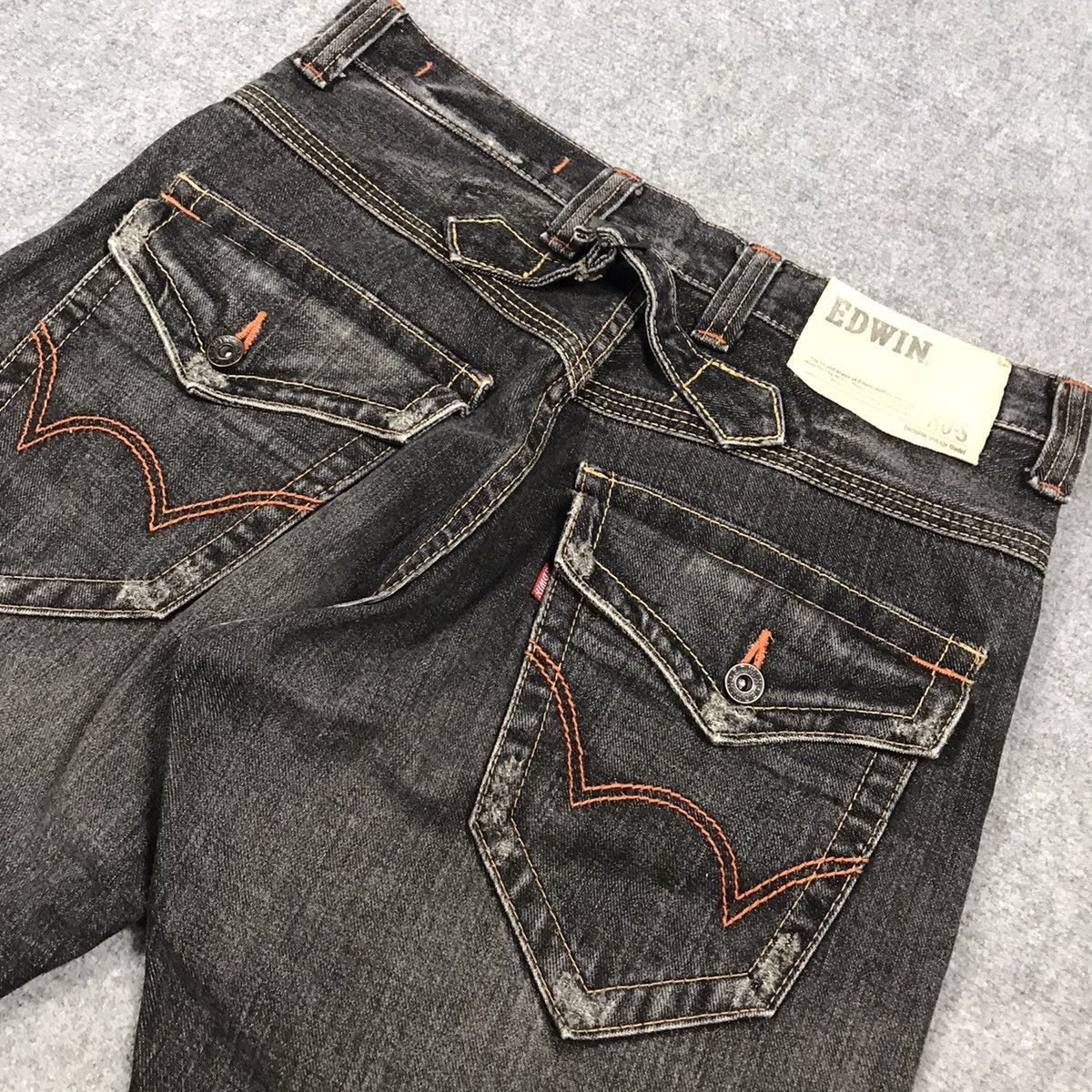 If Six Was Nine × Japanese Brand × Le Grande Bleu (L.G.B.) FLARE EDWIN JAPAN BLACK FADED DENIM BOOT CUT PANTS Size US 30 / EU 46 - 11 Thumbnail