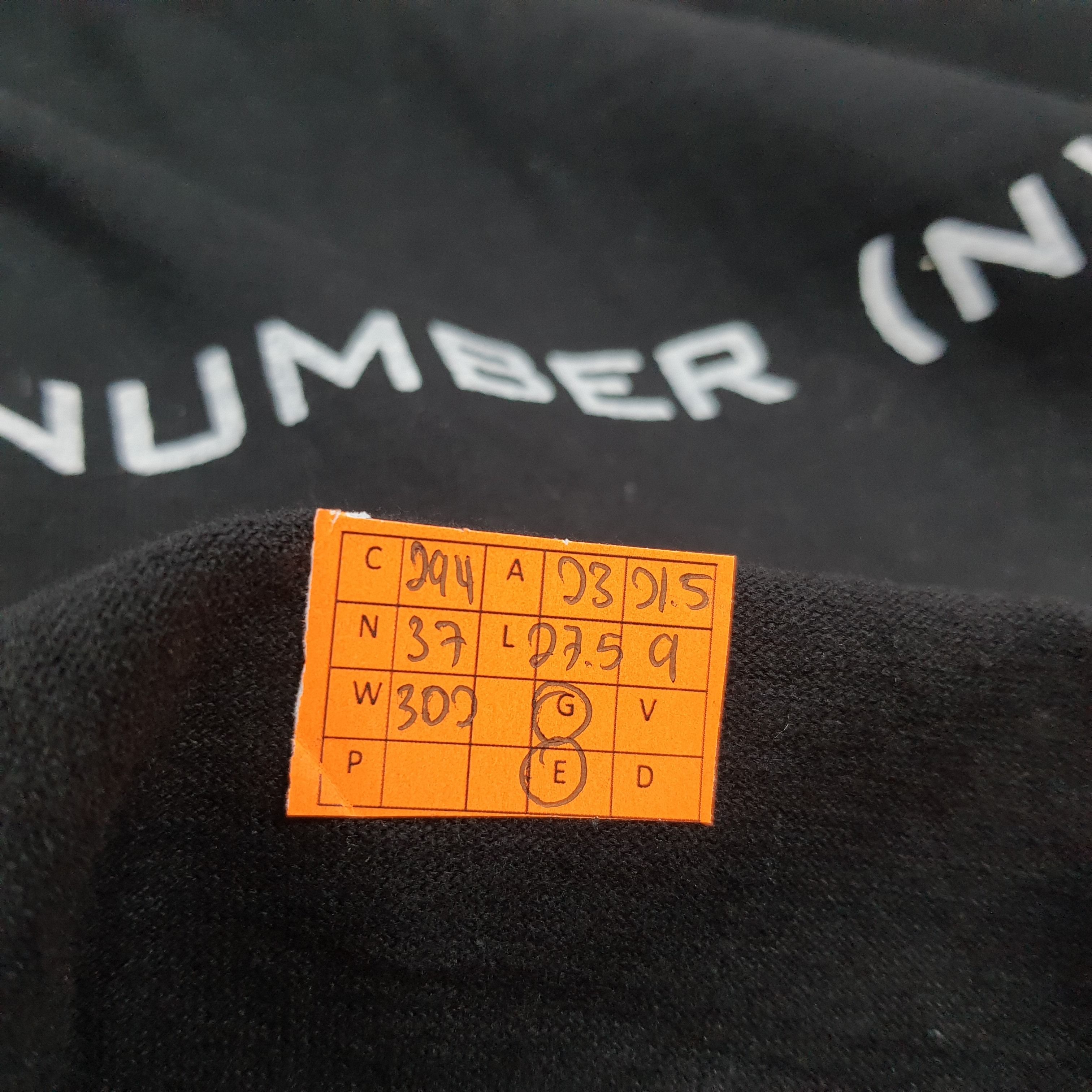 Number (N)ine Vintage Number Nine Studious Center Logo Boxy Tshirt C294N37 Size US L / EU 52-54 / 3 - 8 Thumbnail