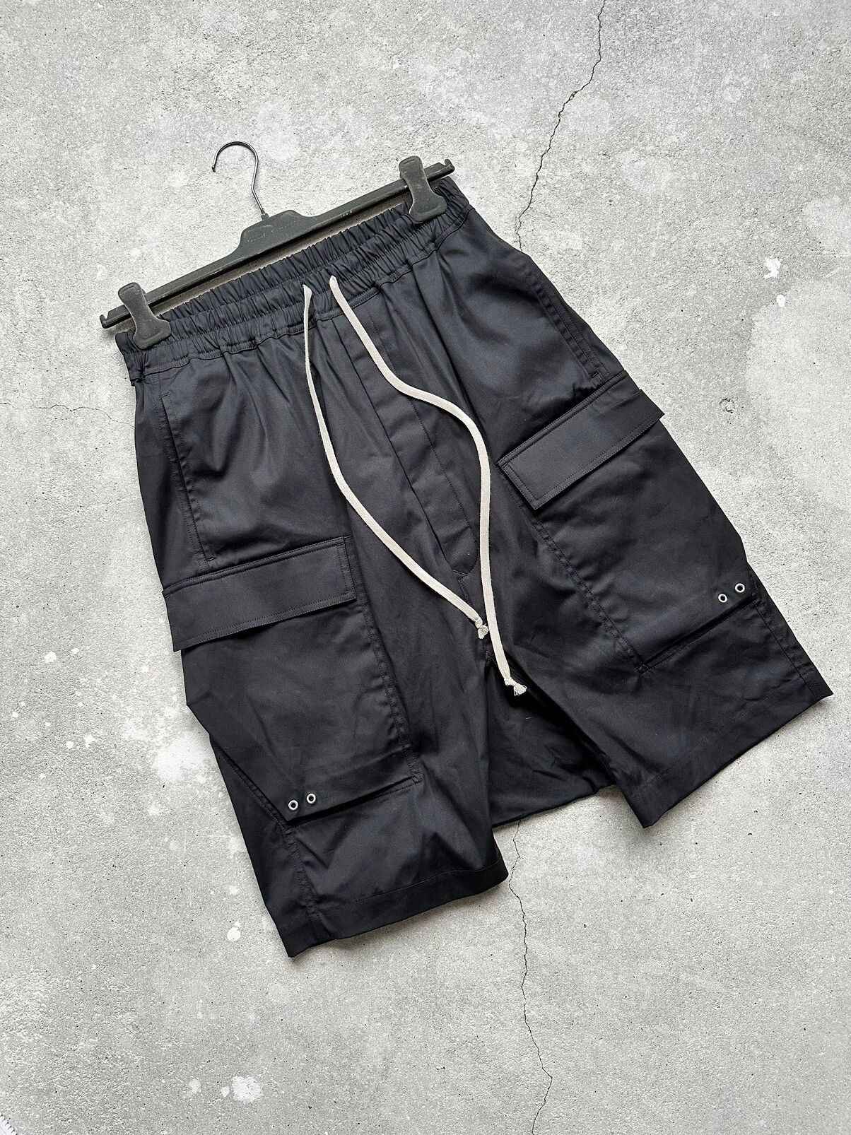 Pre-owned Rick Owens Size Ss24 Lido  Cargo Pods Shorts In Black