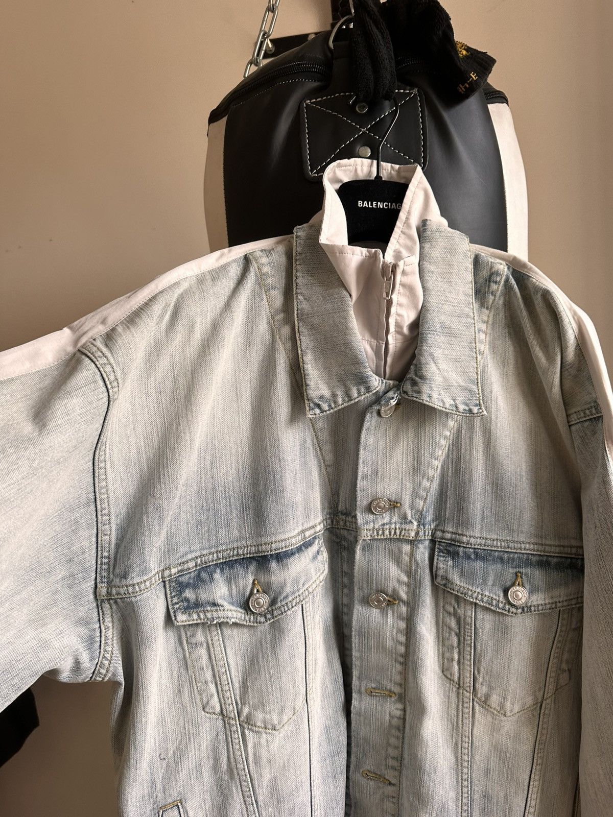 Balenciaga FW24 Denim Tracksuit jacket Size US L / EU 52-54 / 3 - 6 Thumbnail