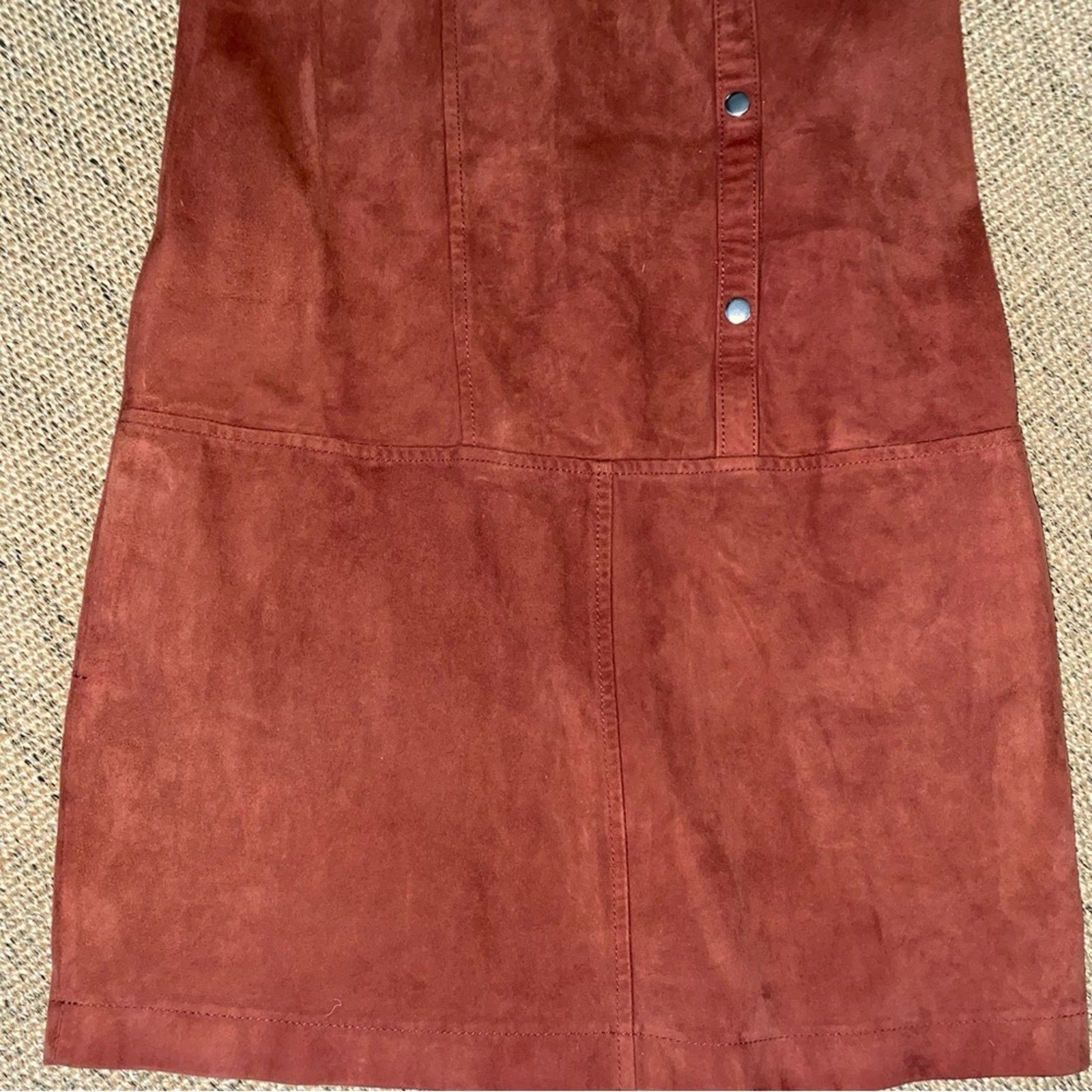 Elizabeth and James $695 ELIZABETH AND JAMES Stanton Suede Shift Dress Size 0 Size XS / US 0-2 / IT 36-38 - 8 Thumbnail