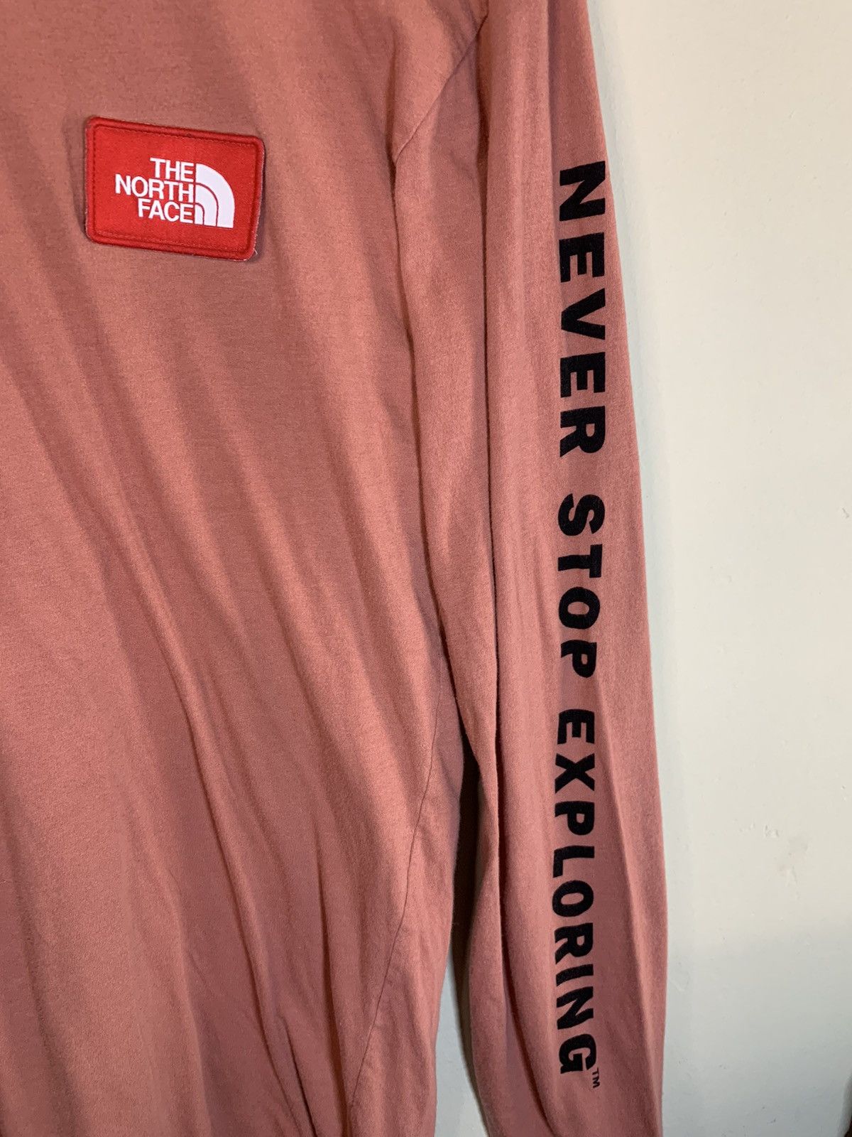 Designer × The North Face RARE North Face Never Stop Exploring Patch Long Sleeve Shirt Size US M / EU 48-50 / 2 - 2 Thumbnail